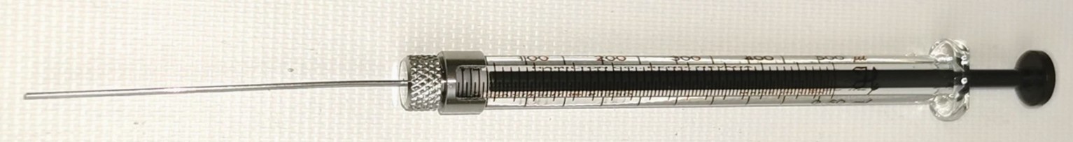 Used Hamilton 81265 Gastight (#1750RNR) 500μL Injection Syringe