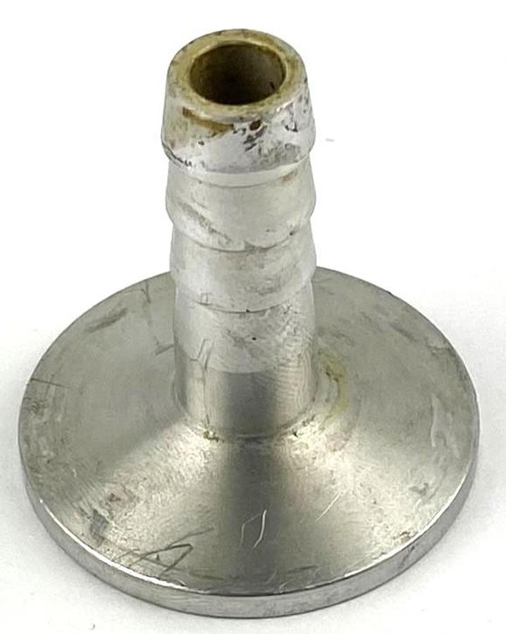 Used Stainless Steel 1/2"NPT Male Vacuum Hose Barb Adapter (KF/NW25)