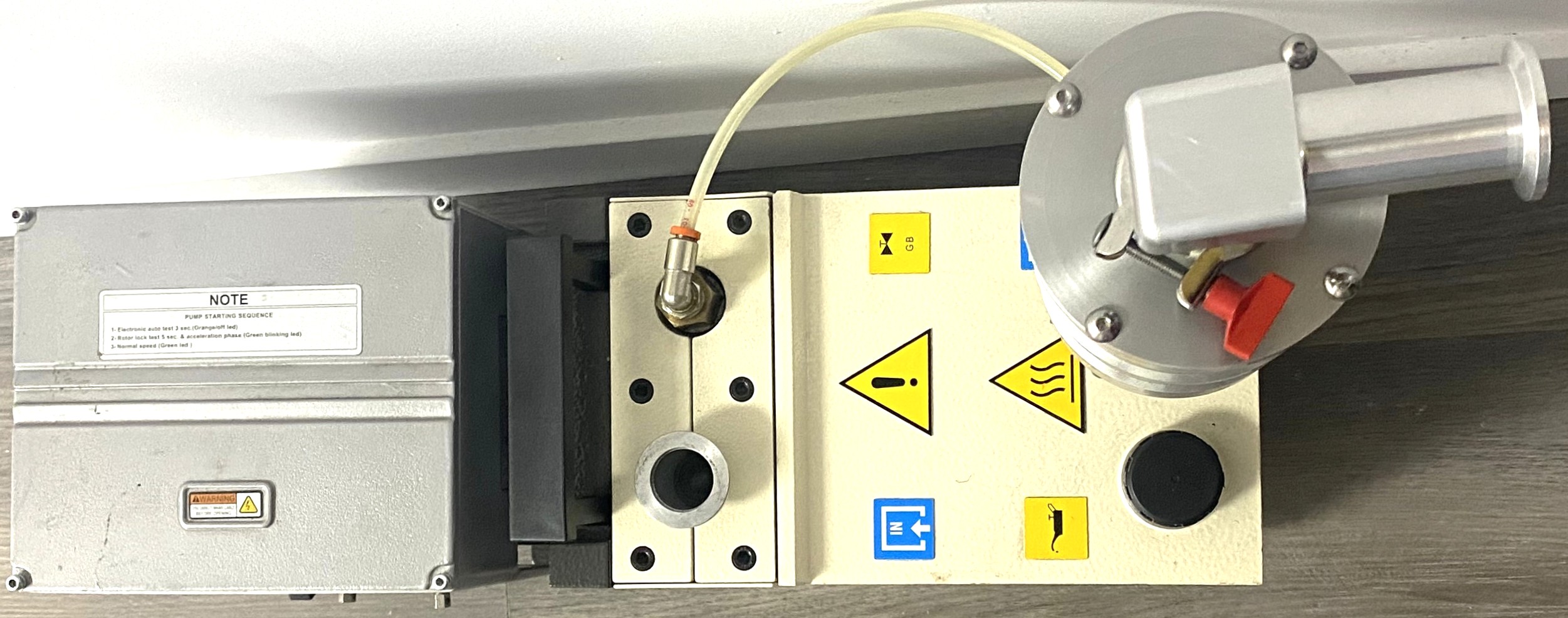 Used Varian HS 602 Rotary Vacuum Pump with Varian Oil Filter (17.6cfm)