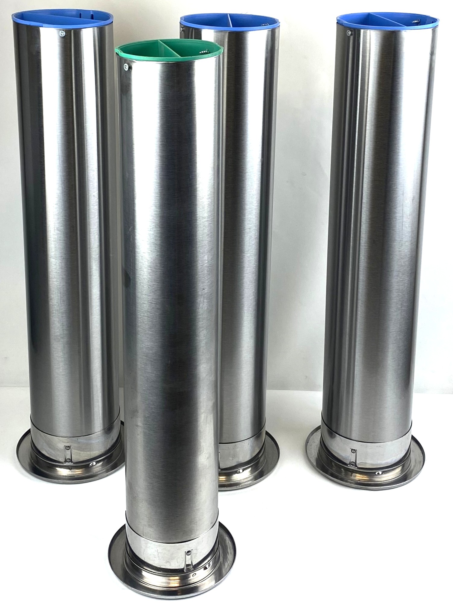 New Open Box Dispense-Rite ADJ-2S Stainless Steel In-Counter Cup Dispenser