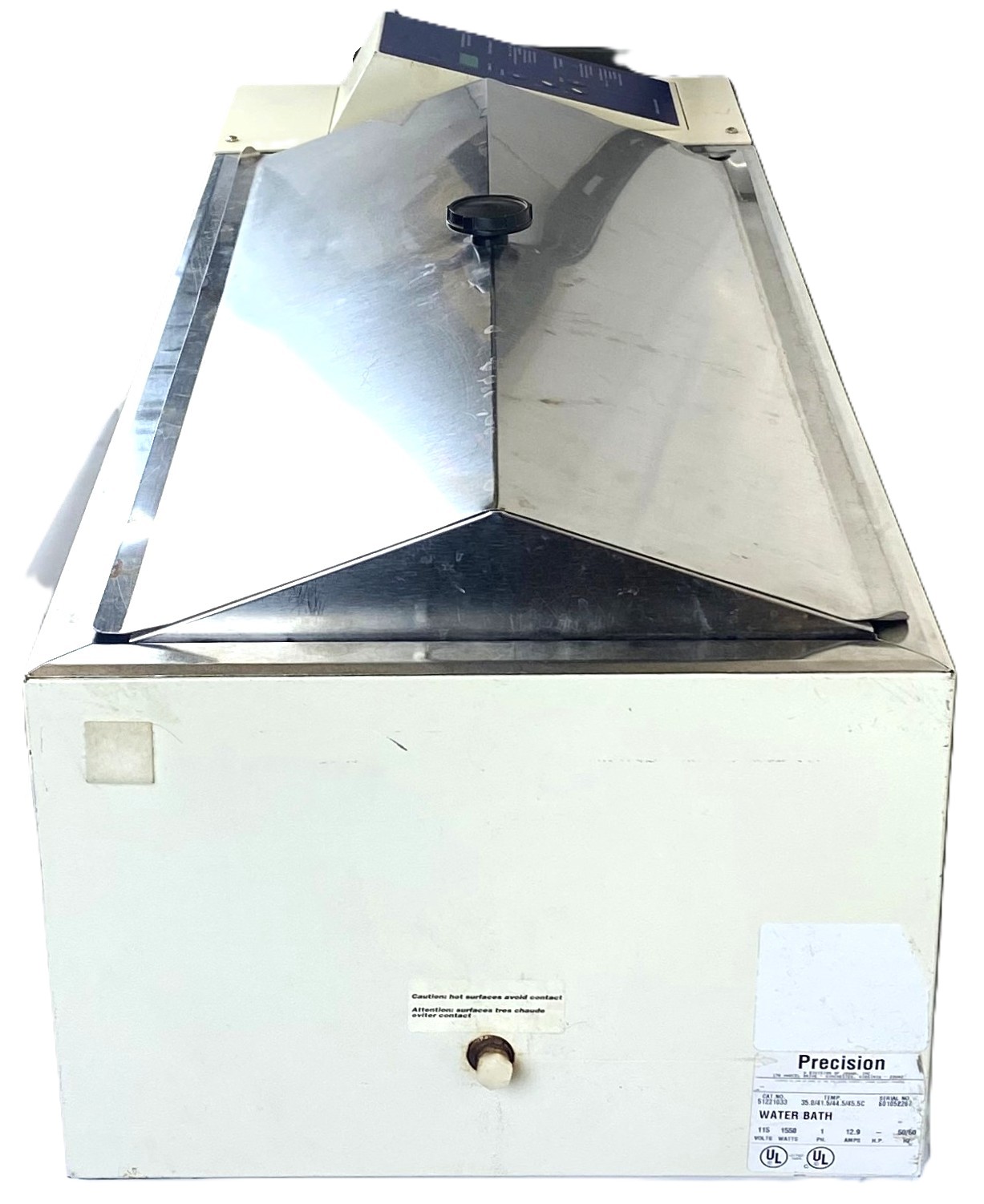 Used Precision 253 (51221033) Coliform Bath with Gabled Lid (34.5L)