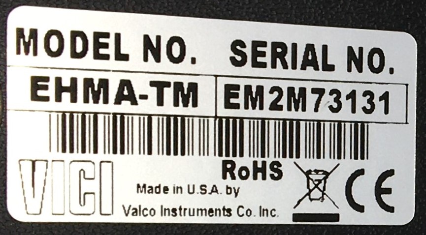 Used VICI Valco EHMA-TM Two-Position Microelectric Valve Actuator with EHCA-CE Control Module