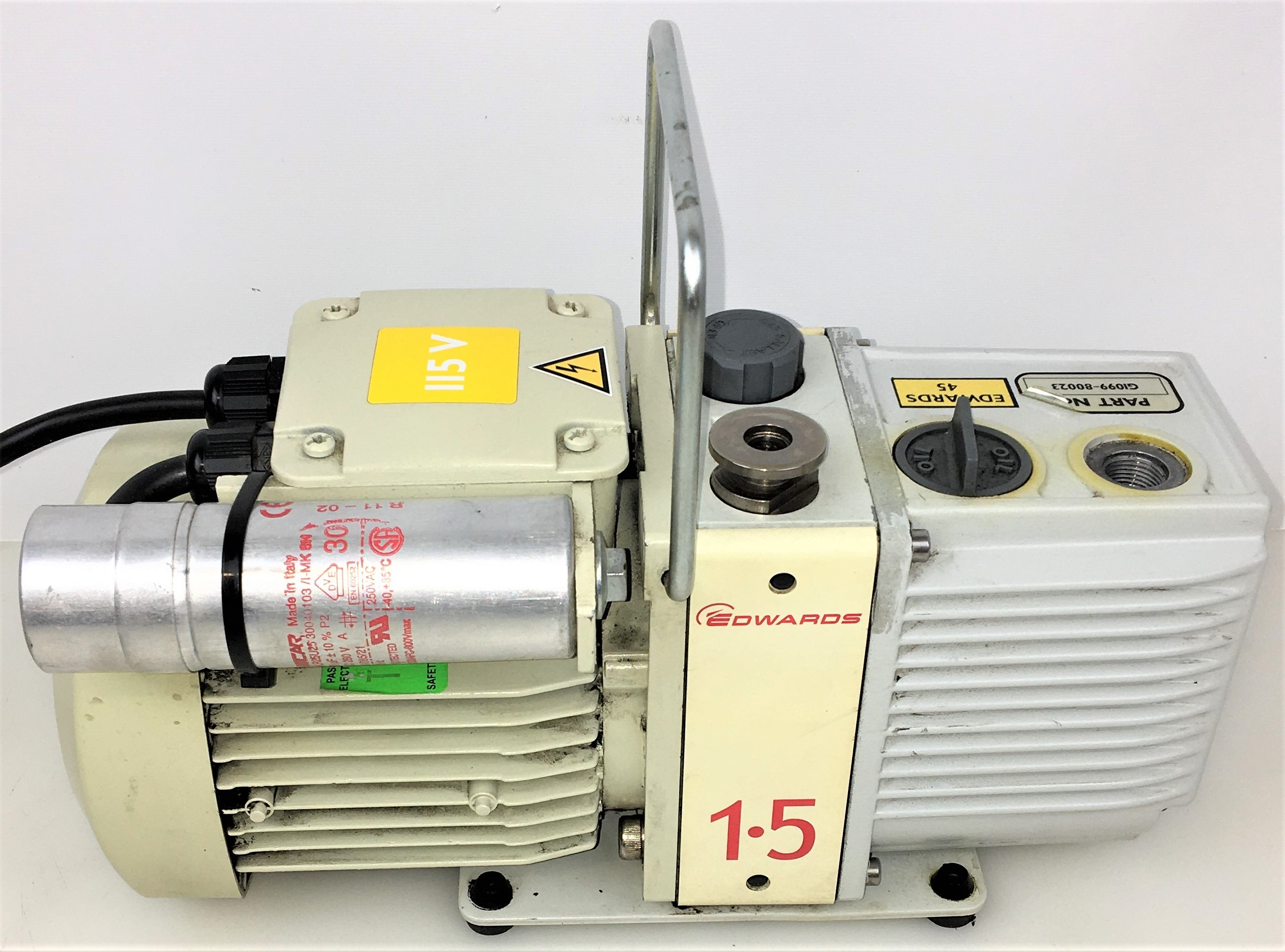 Used Edwards E2M1.5 (Agilent G1099-80023) Rotary Vacuum Pump (1.2cfm)
