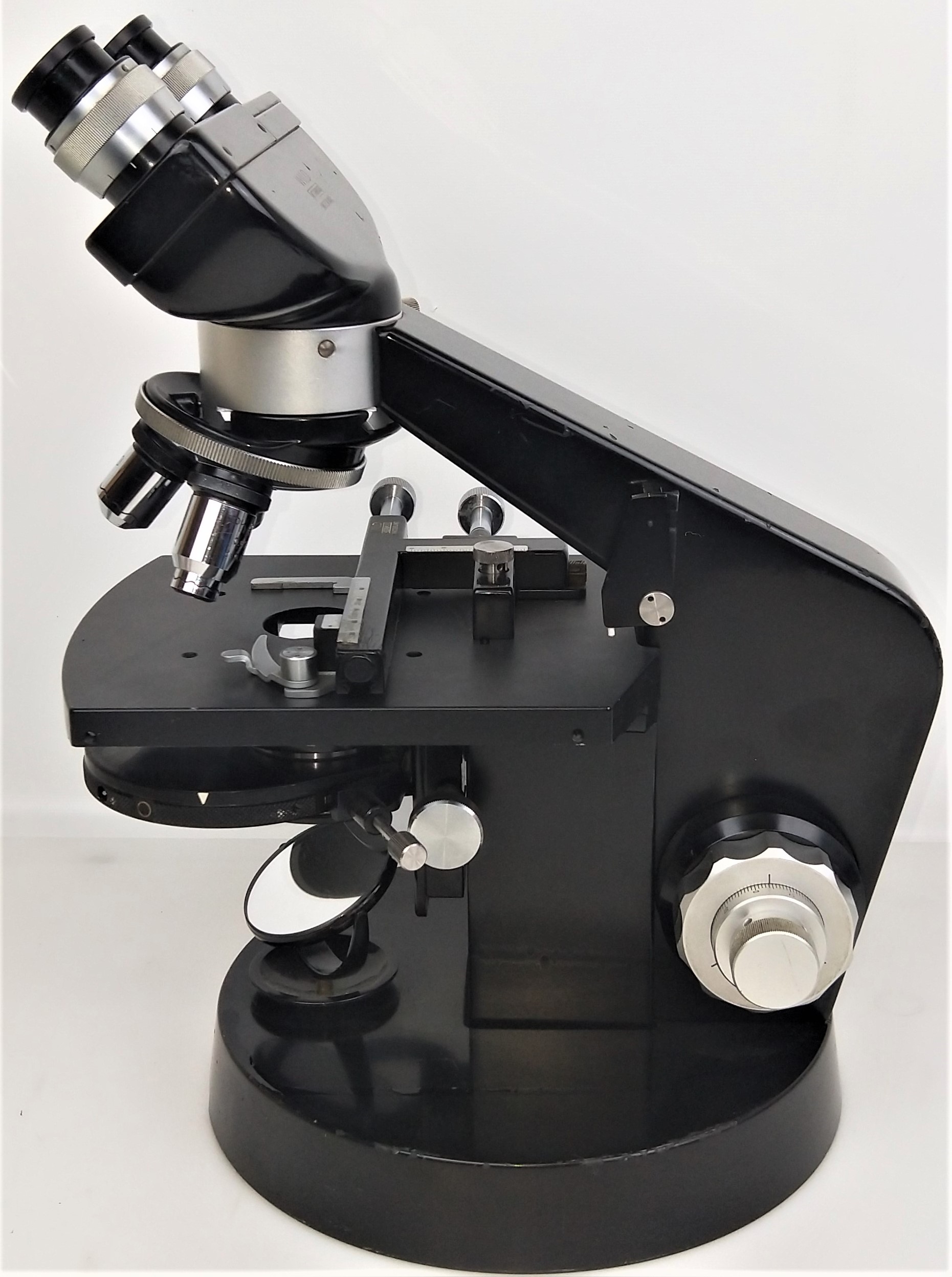 Used Wild M12 Binocular Phase-Contrast Microscope with Illuminator - 100X to 400X