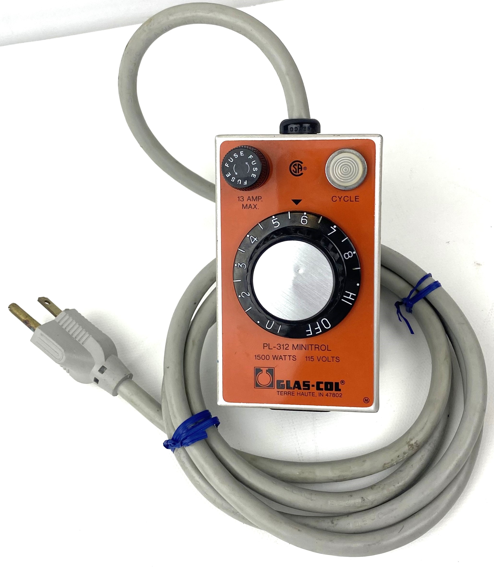 Used Glas-Col PL312 MiniTrol Temperature Controller