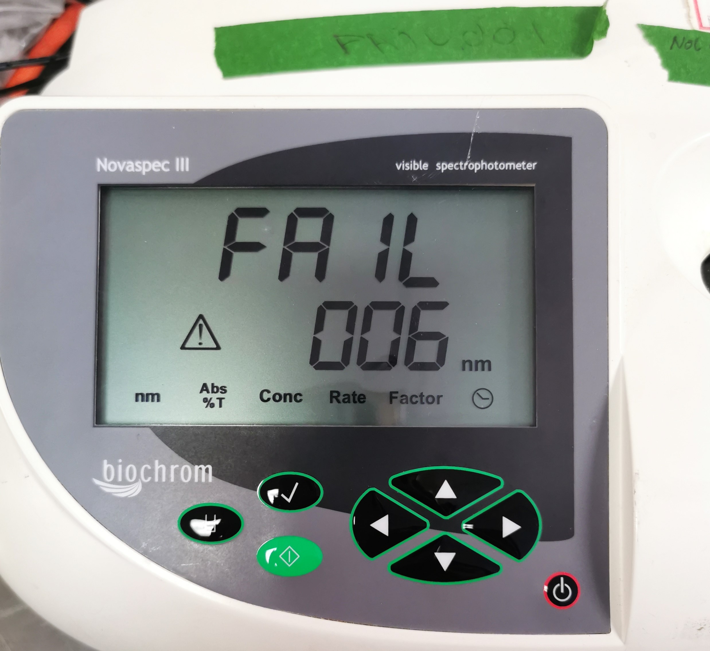 As is Biochrom Novaspec III Visible Spectrophotometer (330 to 830nm)
