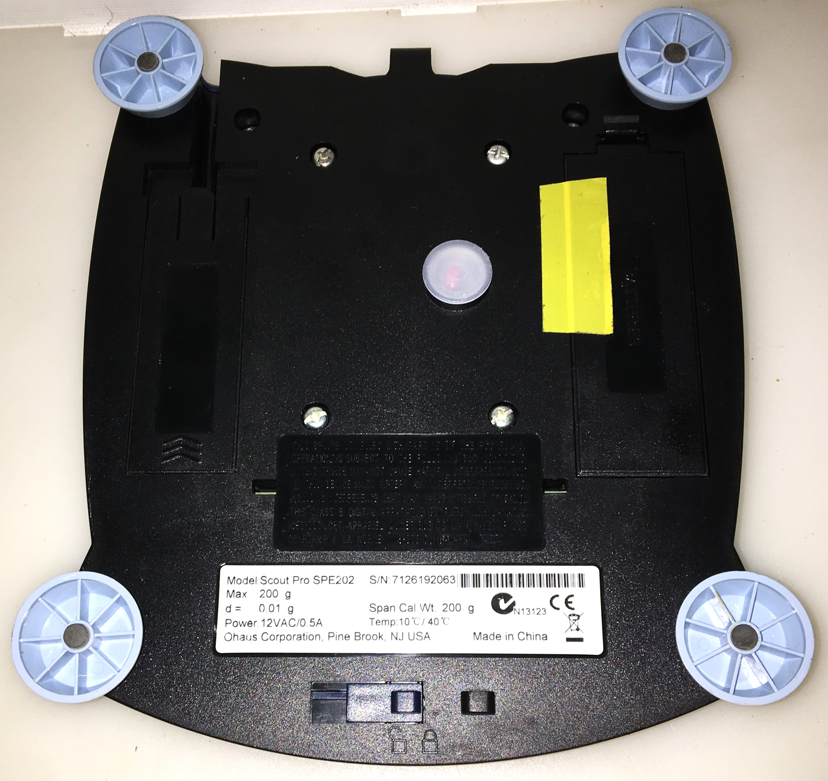 Used Ohaus Scout Pro SPE202 Portable Balance (200g x 0.01g)