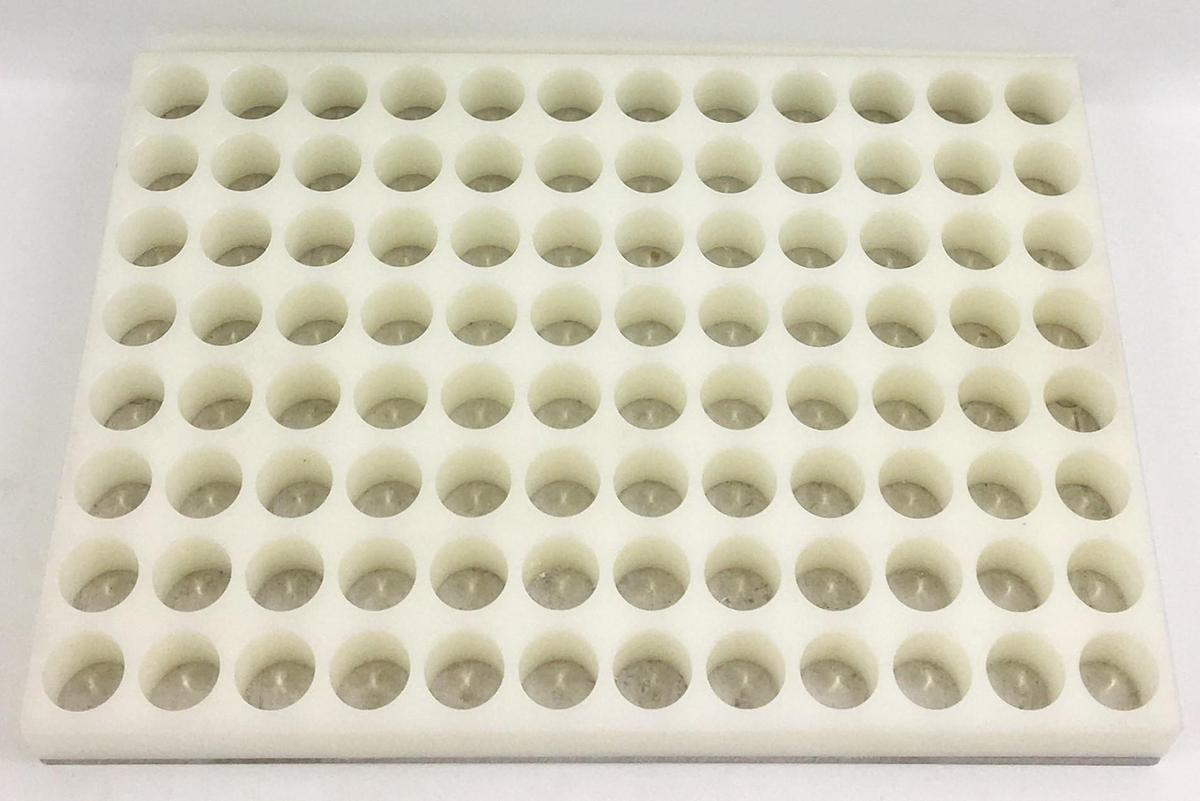 Used Mountable 96-Place Scintillation Vial Rack