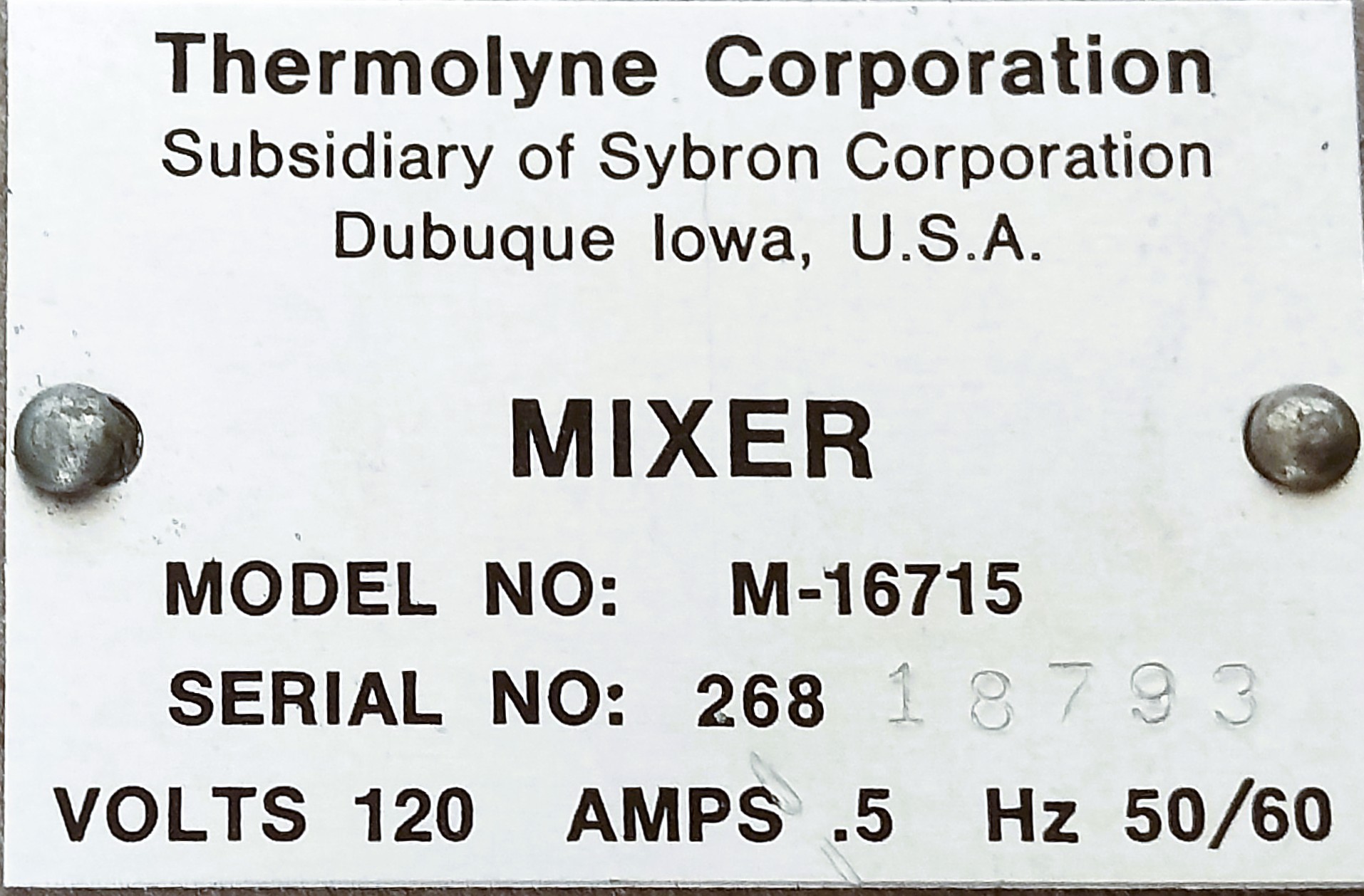 Used Thermolyne MaxiMix I 16700 Vortex Mixer