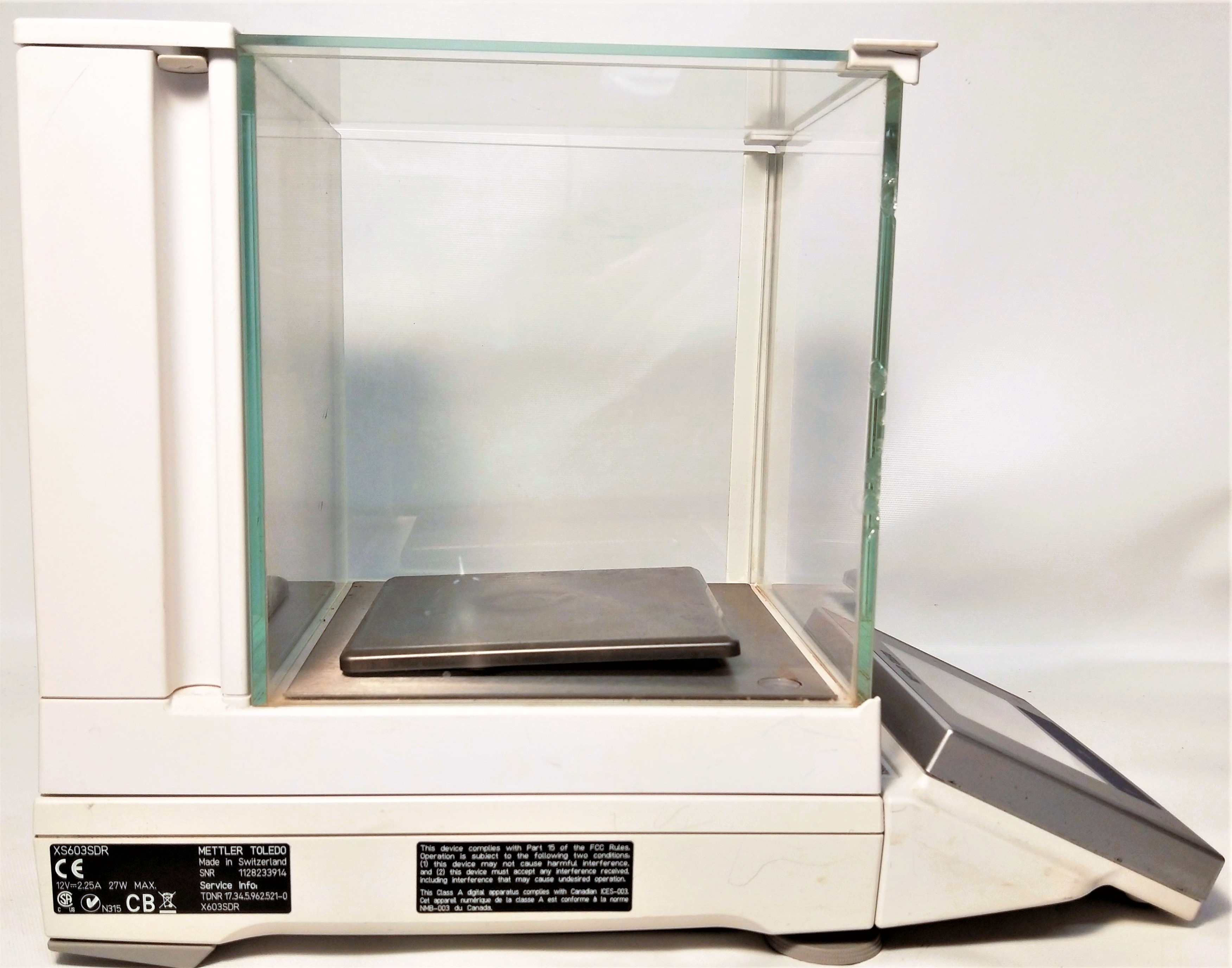 Used Mettler Toledo XS603SDR Delta-Range Analytical Balance (120g x 0.0001g / 610g x 0.001g)
