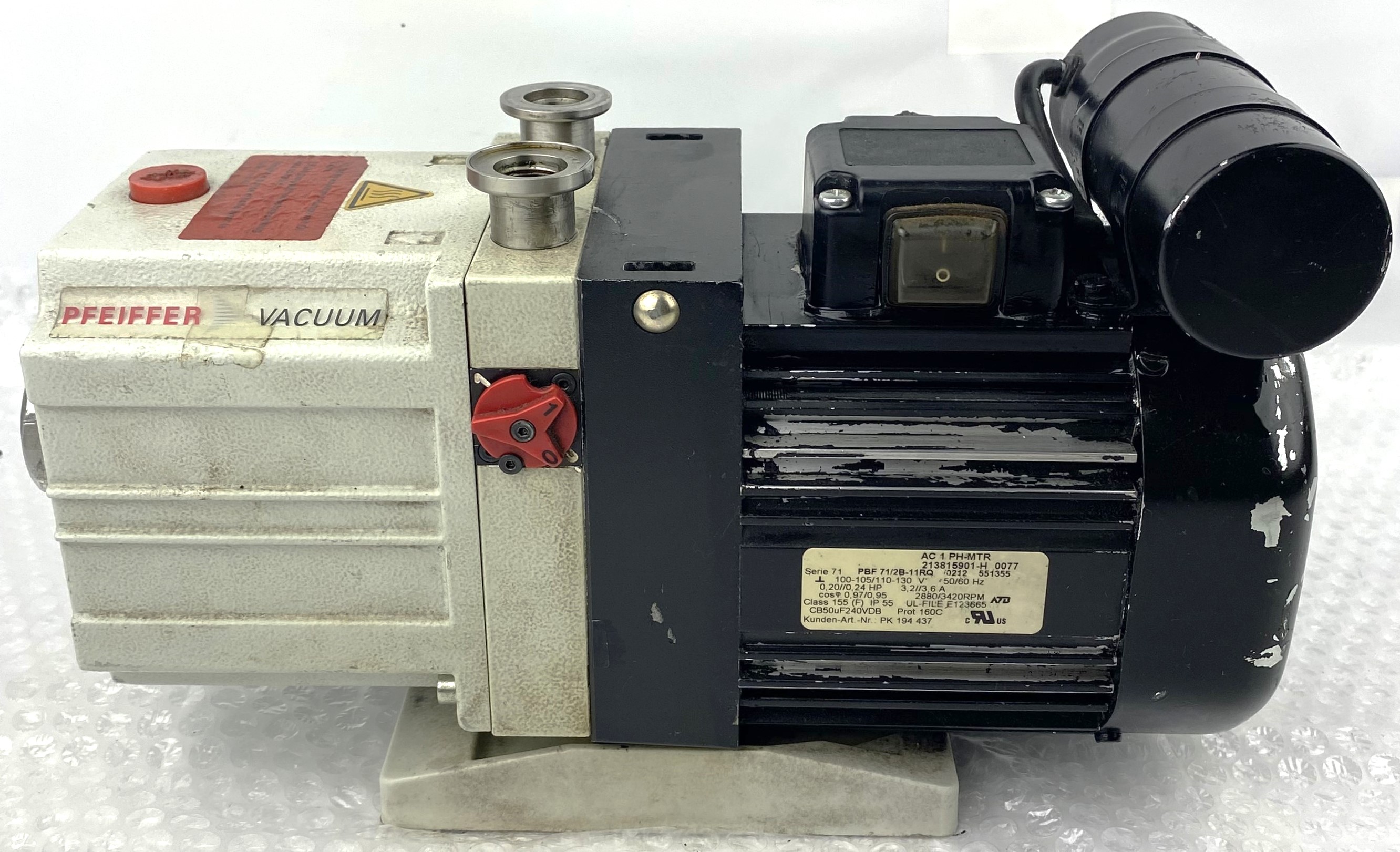Used Pfeiffer DUO 2.5 (G3170-80025) Rotary Vacuum Pump (2.5cfm)