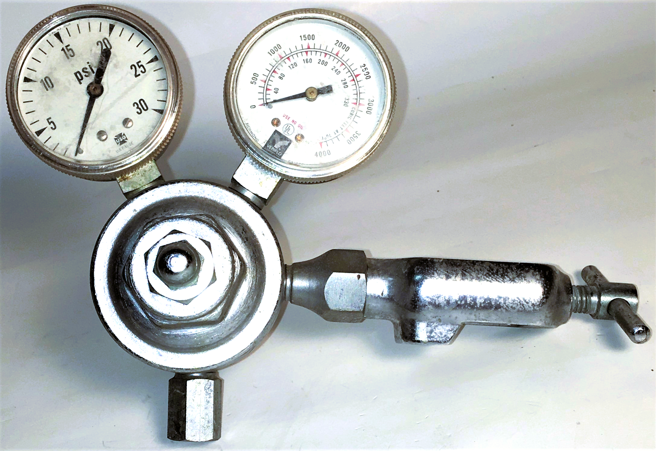 Used Corning 477422 Dual Stage Pressure Regulator