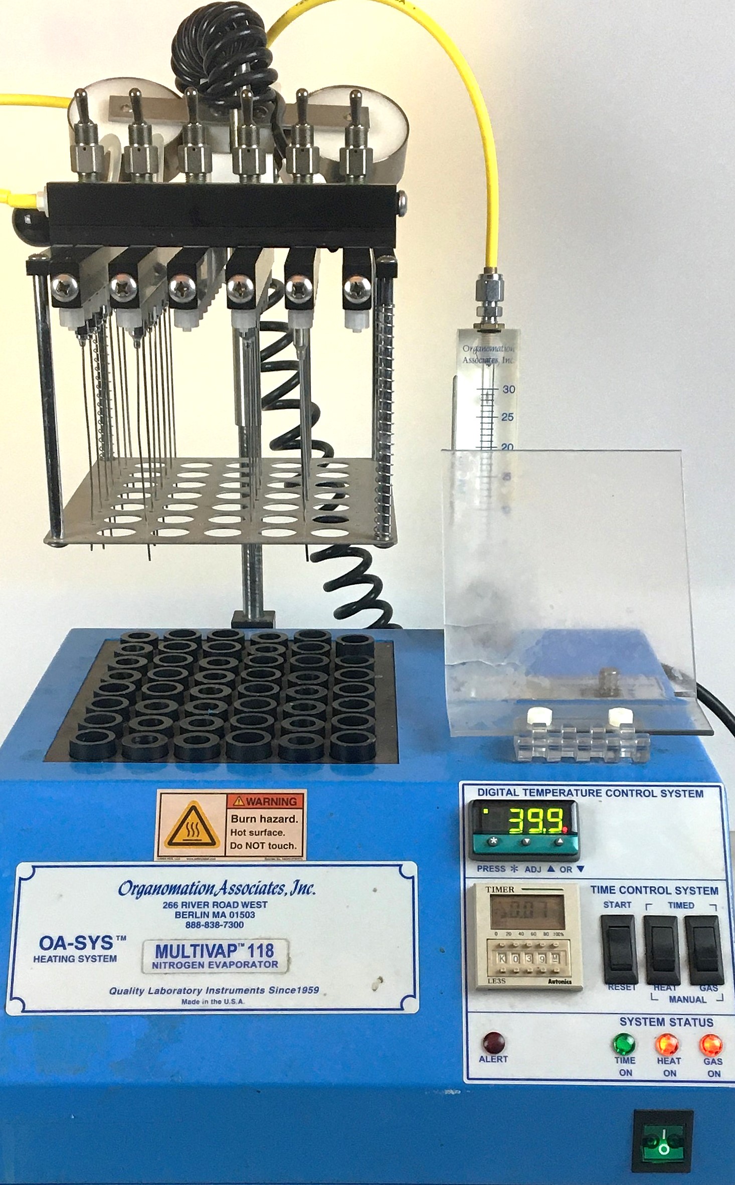 Used Organomation MultiVap 118 Nitrogen Evaporator