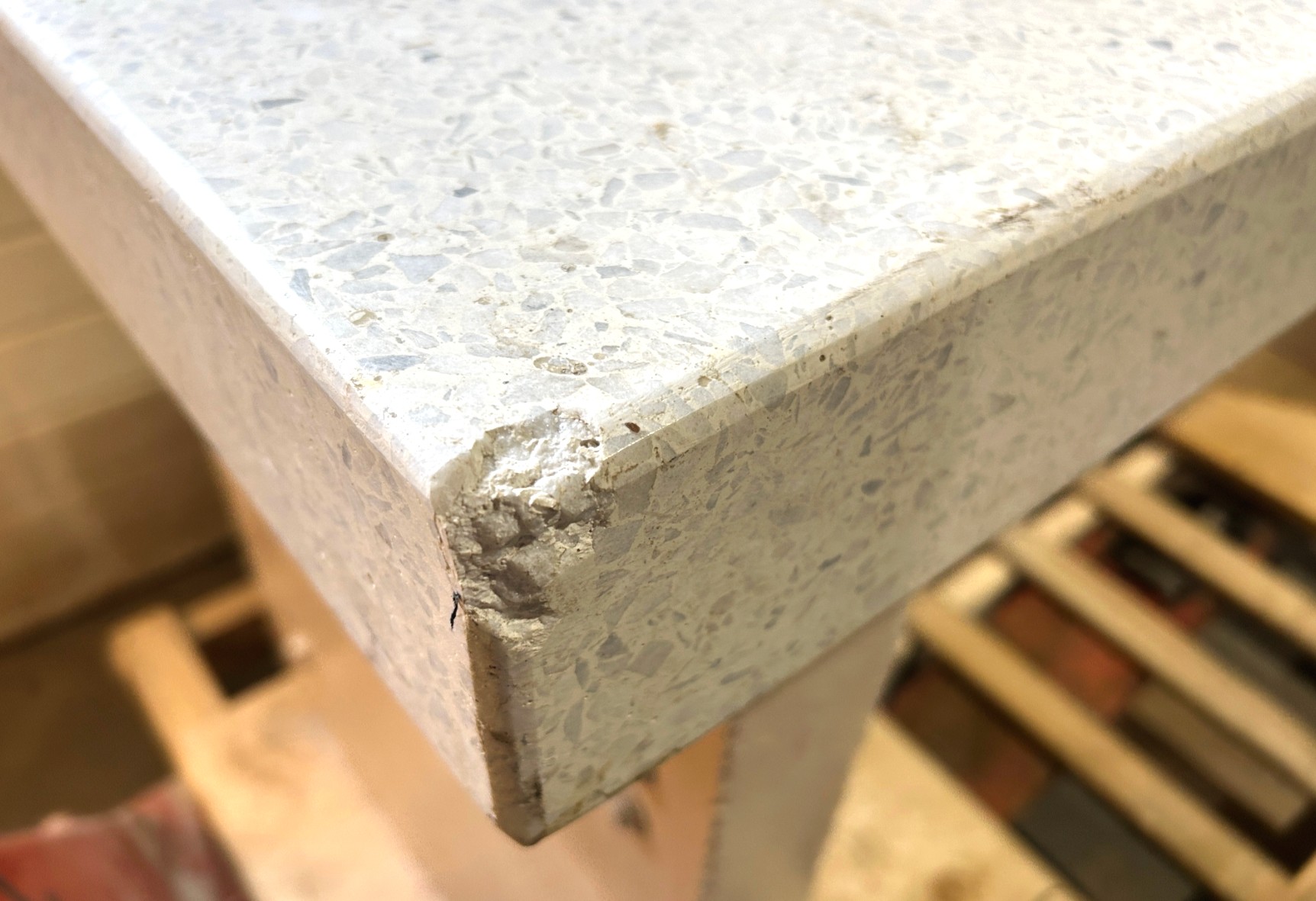 Used Marble Balance Table (60"W x 24"D x 28.5"H)