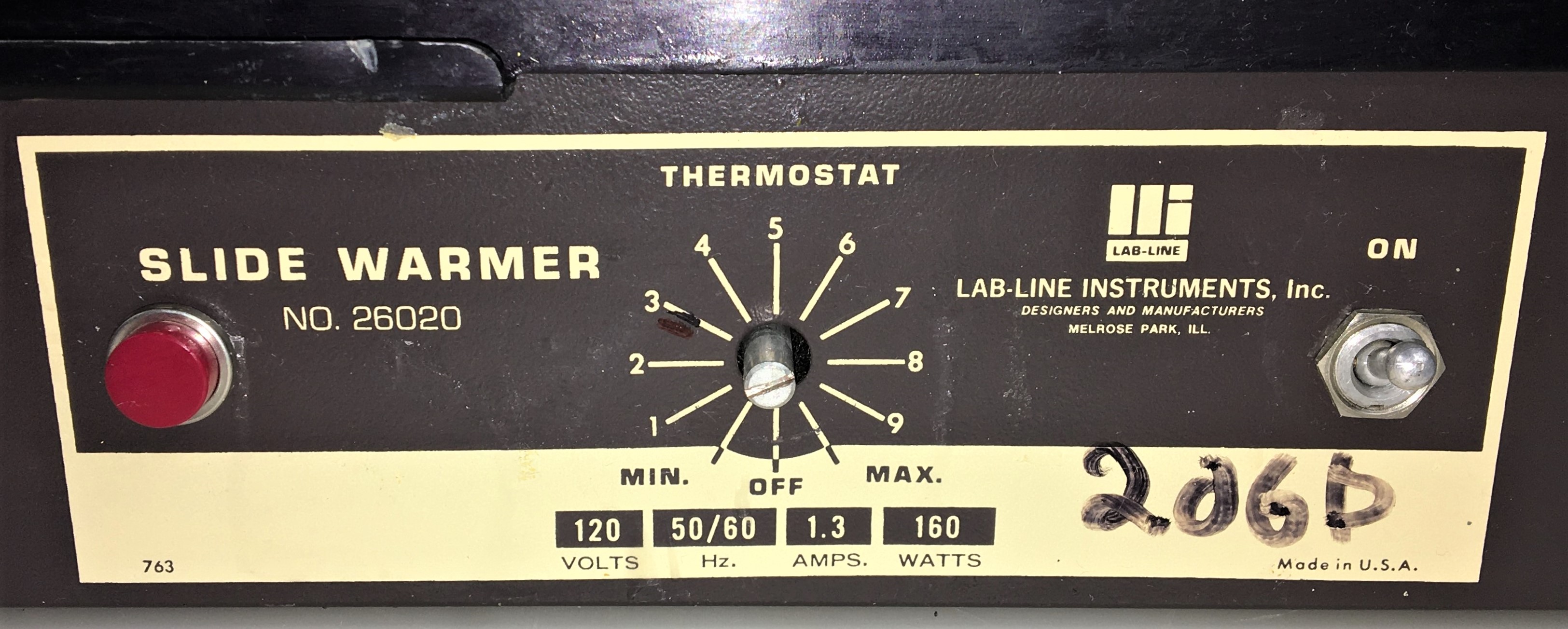 Used Lab-Line 26020 Slide Warmer
