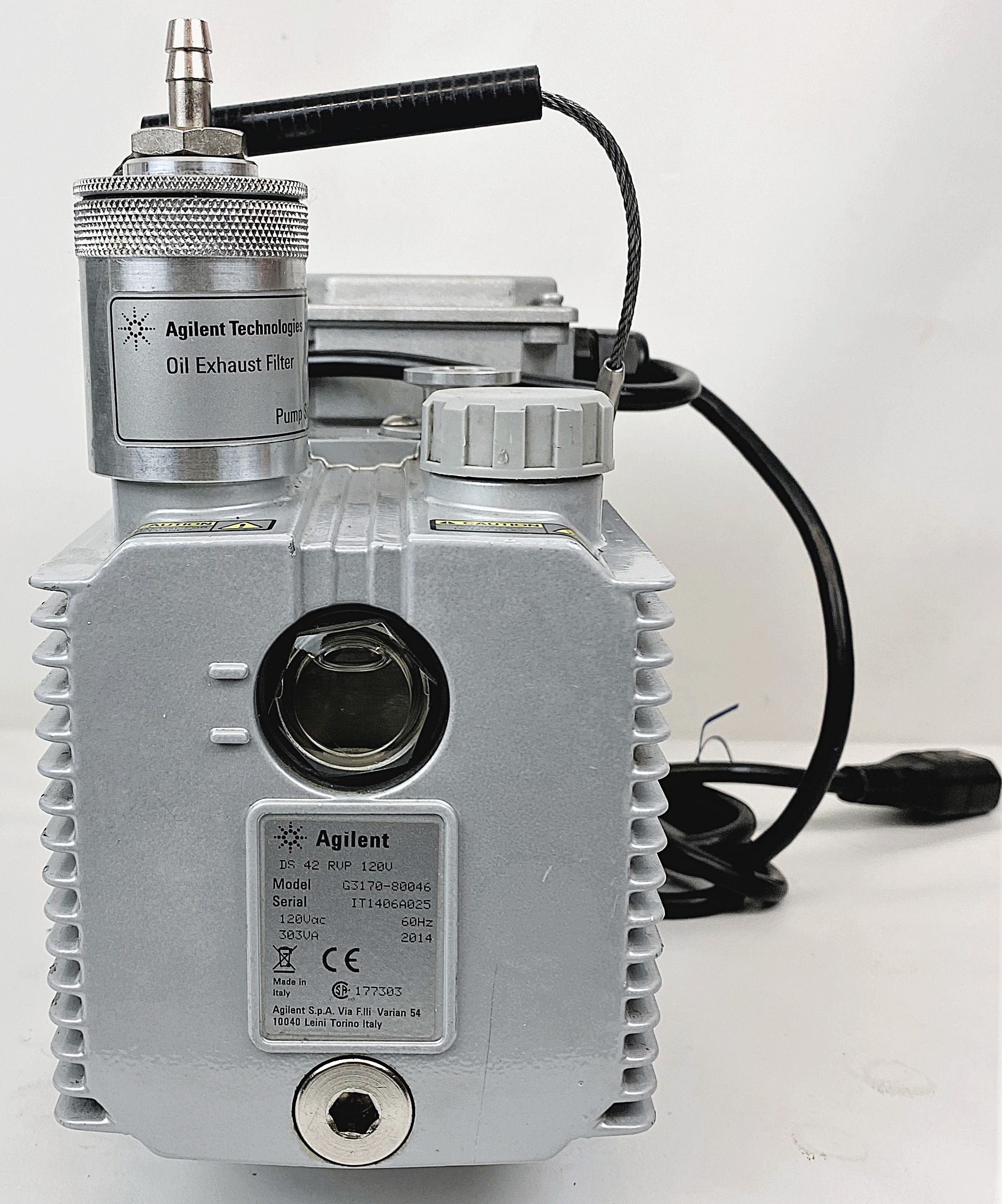 Used Agilent DS 42 Rotary Vacuum Pump with Oil Exhaust Filter (1.2cfm)