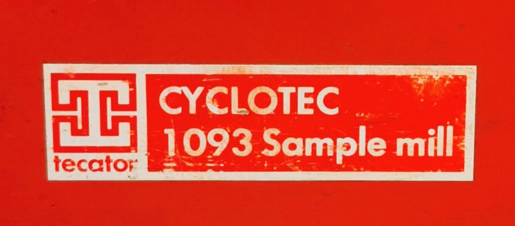 Used Foss Tecator Cyclotec 1093 Sample Mill