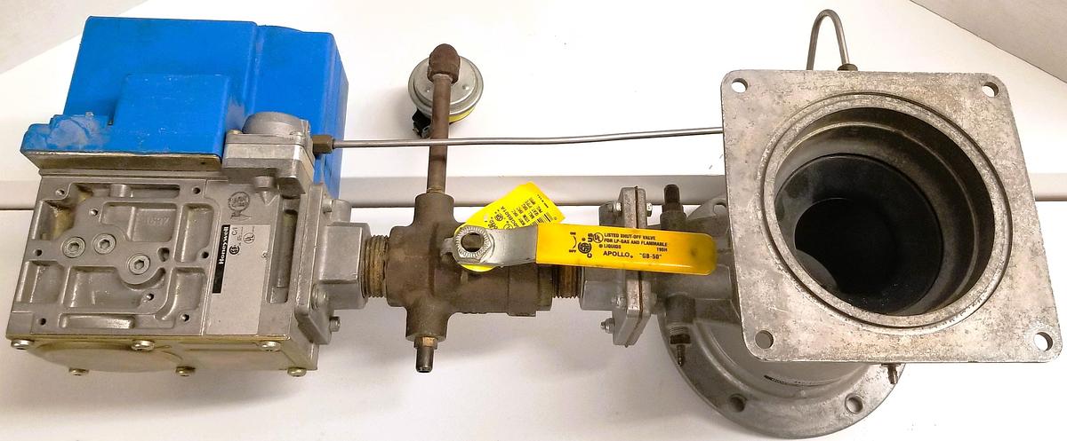 Used Honeywell Safety Gas Valve with Venturi Mixing Unit