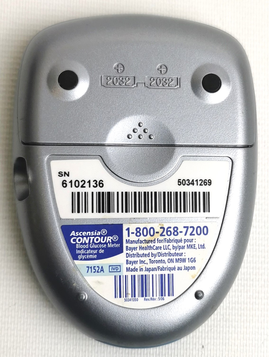 Used Bayer Ascensia Contour Blood Glucose Meter