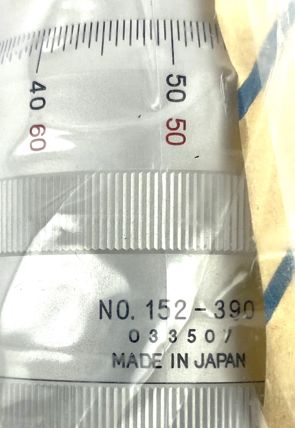 New Open Box Mitutoyo 152-390 Micrometer Head for XY Stage: 0-25mm (X-Axis)