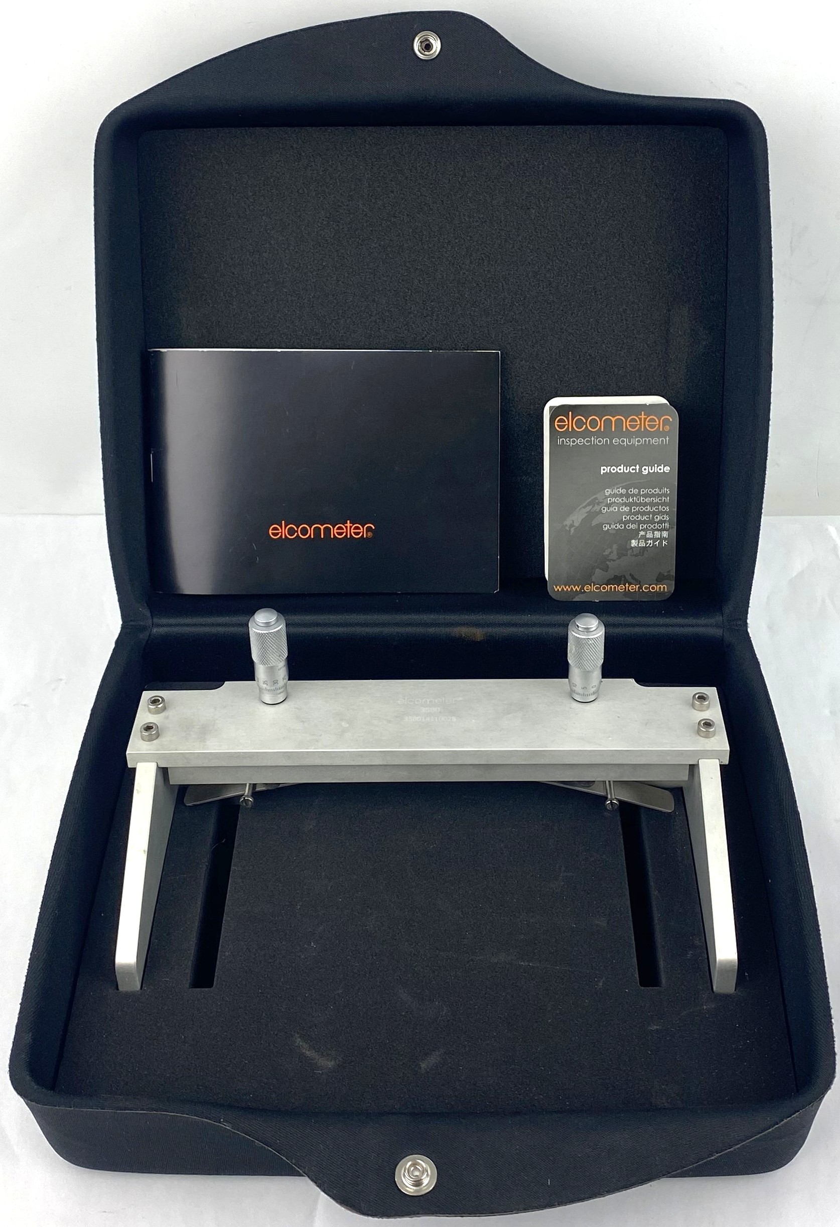 Used Elcometer 3580-1 Casting Knife Film Applicator with Films (50mm, 0-6000 µm)