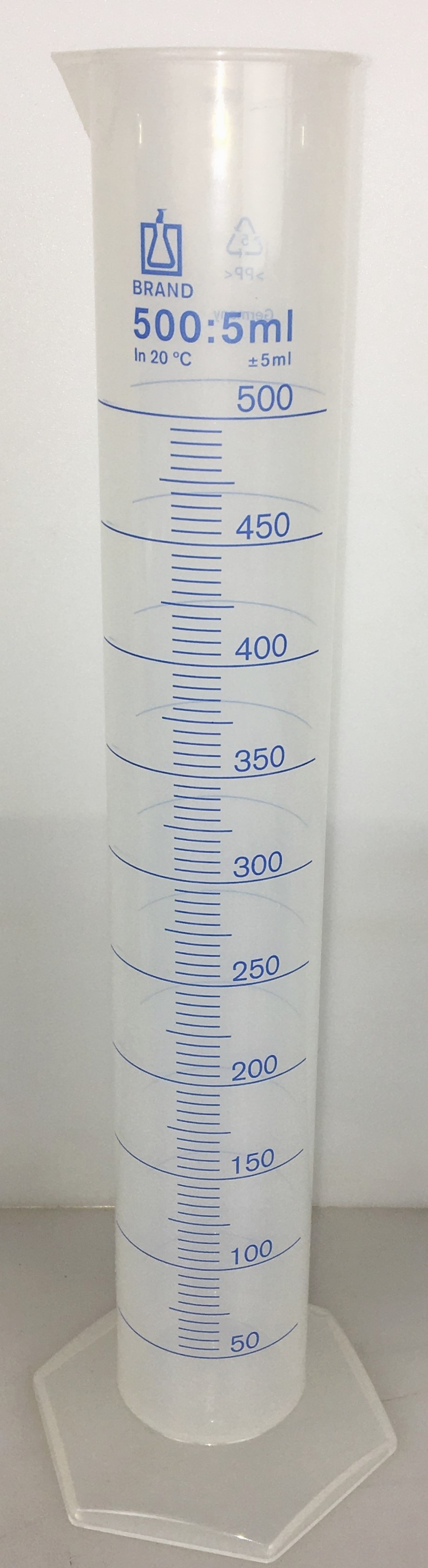 Used Nalgene 3662-0500 (and Equivalent) Plastic 500mL Graduated Cylinder