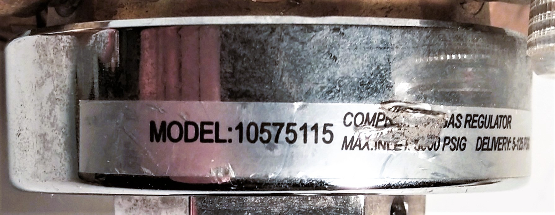 Used Fisherbrand 10-575-115 Regulator with EDI-004 Flash Arrestor (CGA 350)