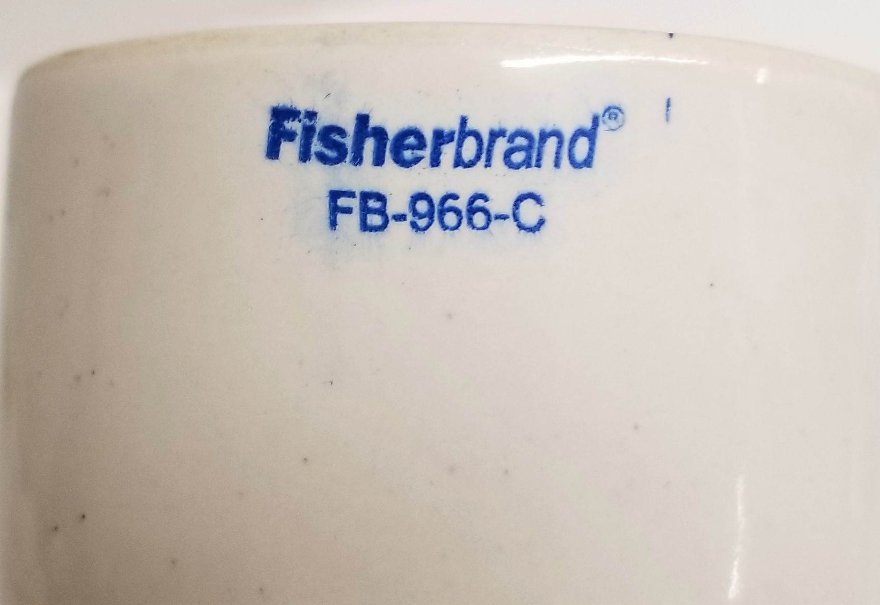 Used Fisherbrand FB-966-C Porcelain Buchner Funnel - 87mL - 50 to 55mm Paper