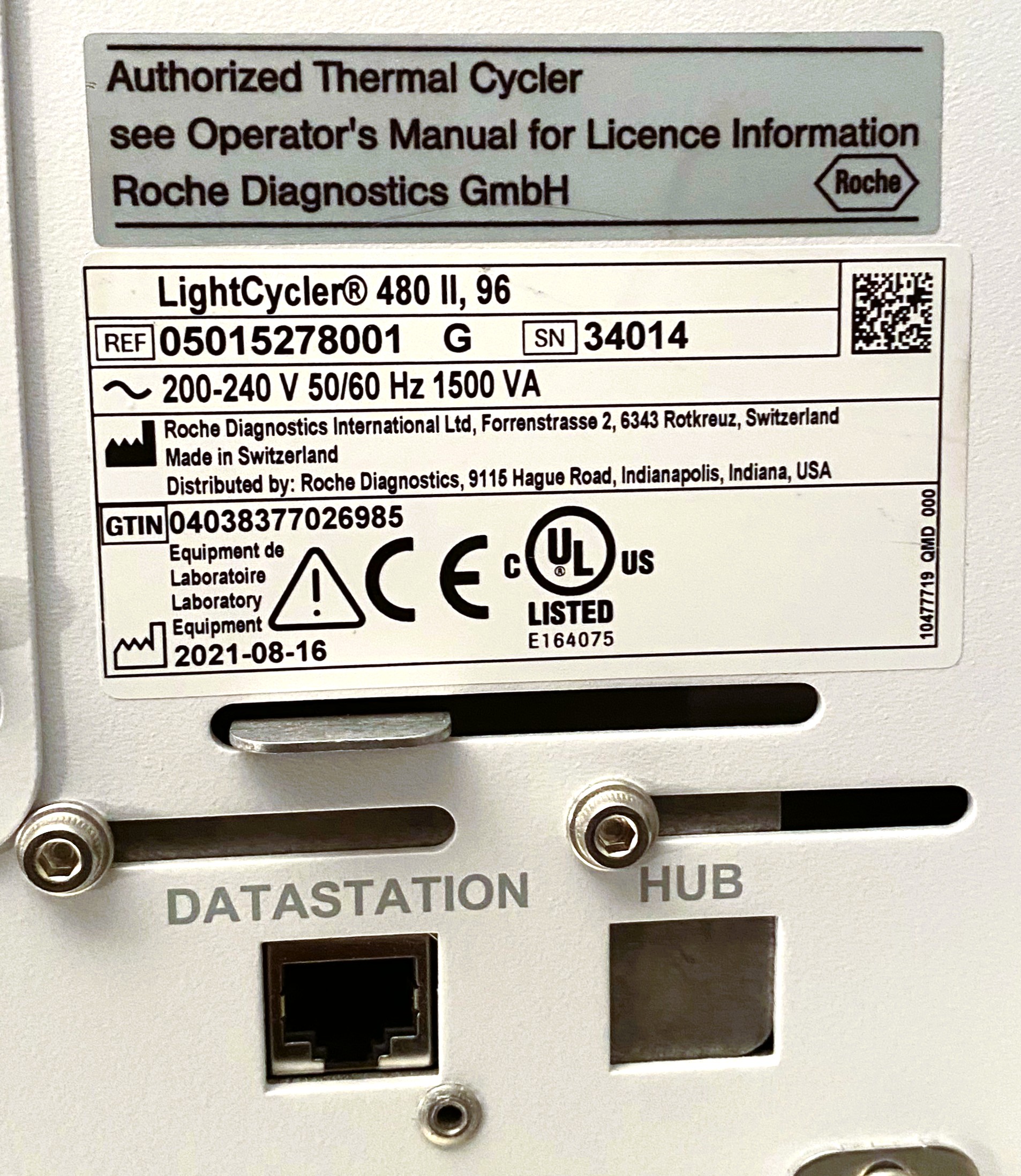 Used Roche LightCycler 480 II 96-Well Real-Time PCR with UPS and Computer