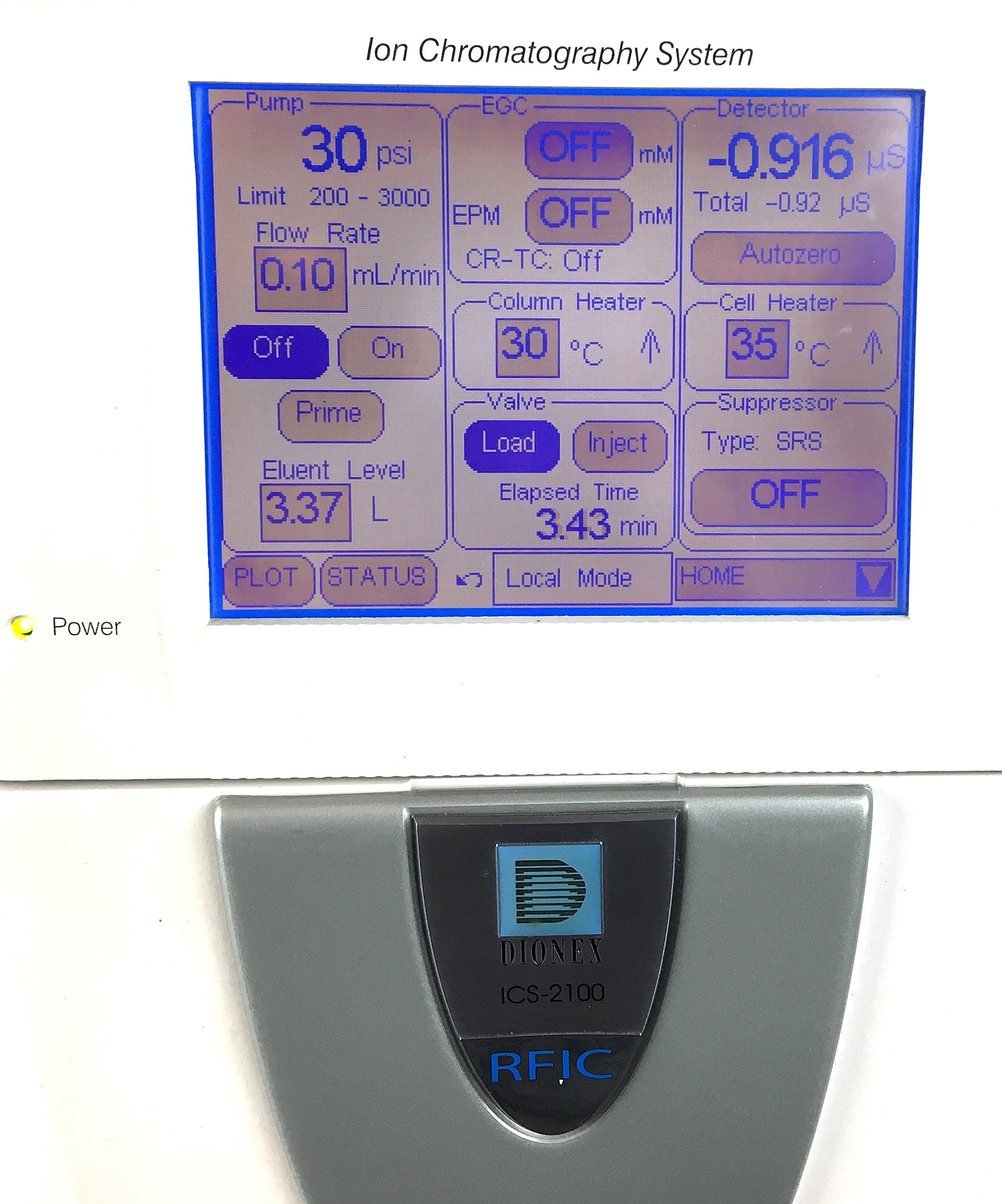 Used Dionex ICS-2100 Ion Chromatograph (No Conductivity Cell)