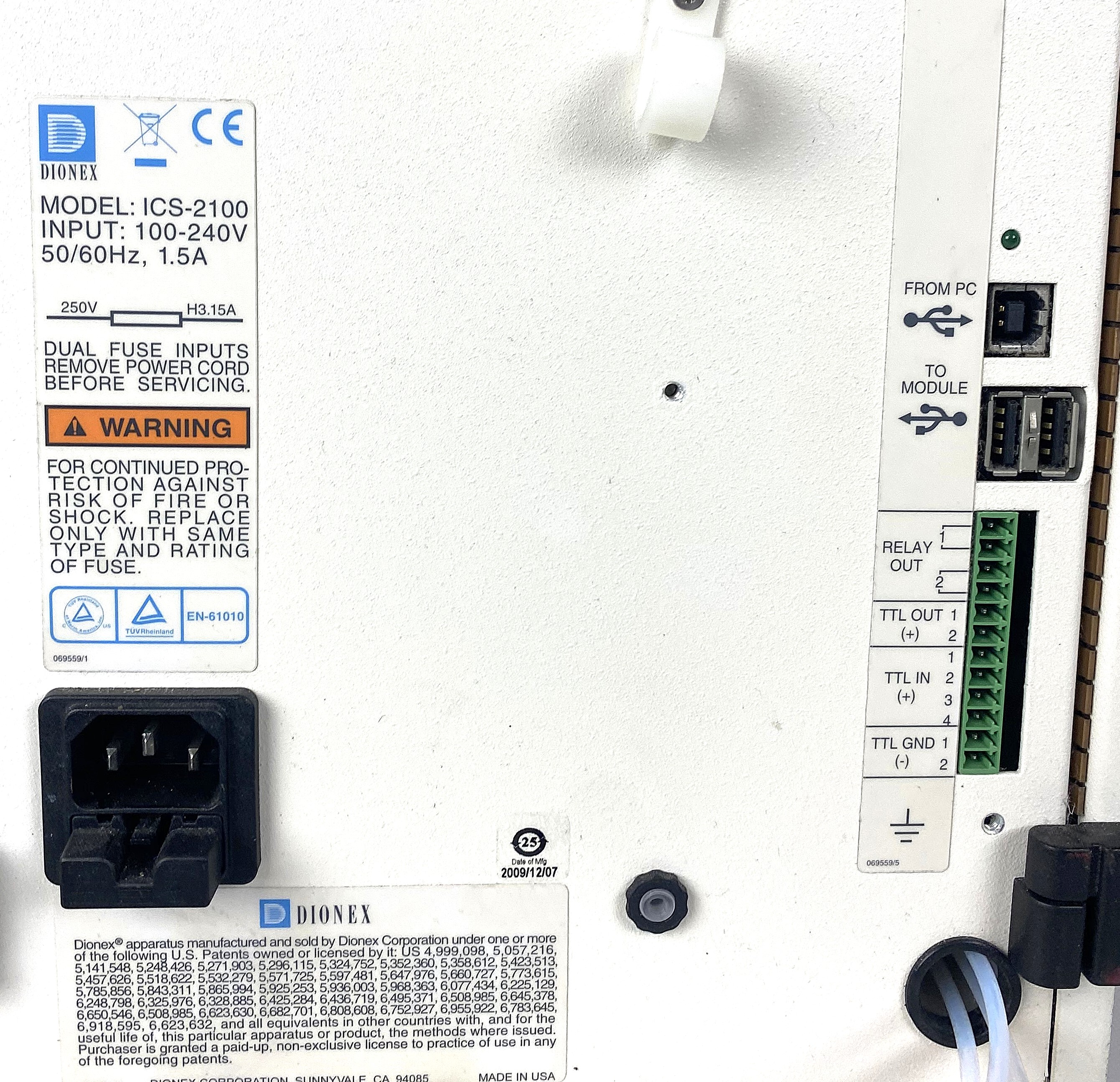 Used Dionex ICS-2100 Ion Chromatograph