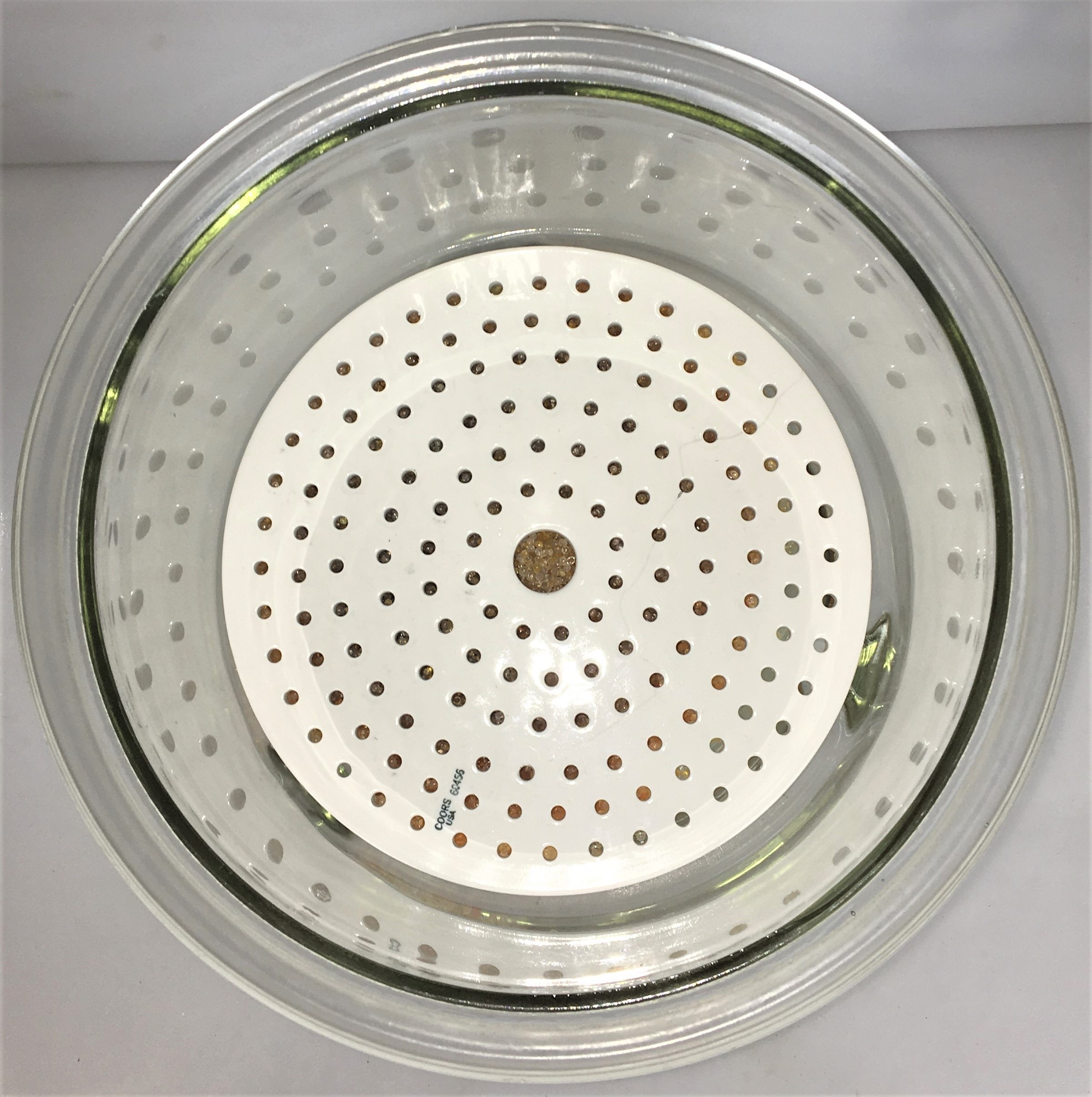 Used Corning PYREX 3081-250 (or Similar) Glass Desiccator with Support Plate (10.5L)