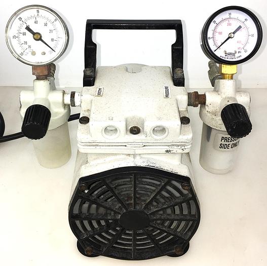 Used Welch 2522B-01 Oil-Free Piston Vacuum Pump - 25.6"Hg