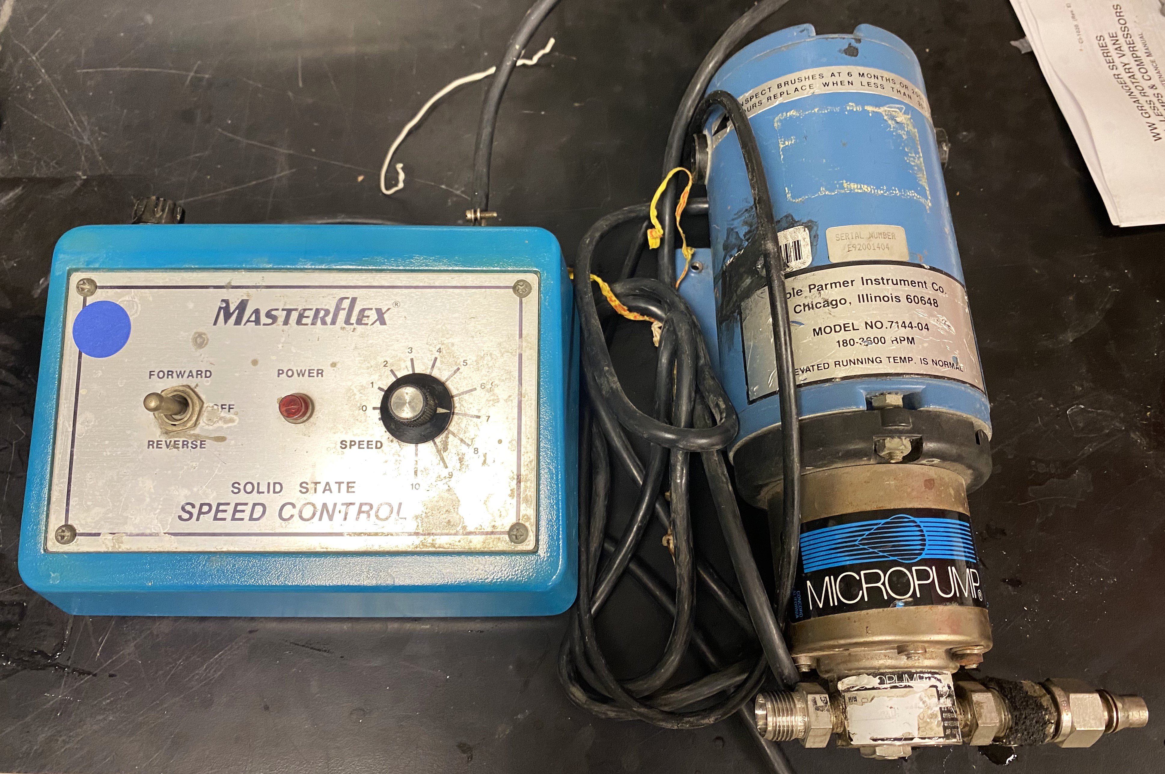 Used Cole-Parmer Masterflex 7553-20 Pump Drive with Speed Control (6-600rpm)