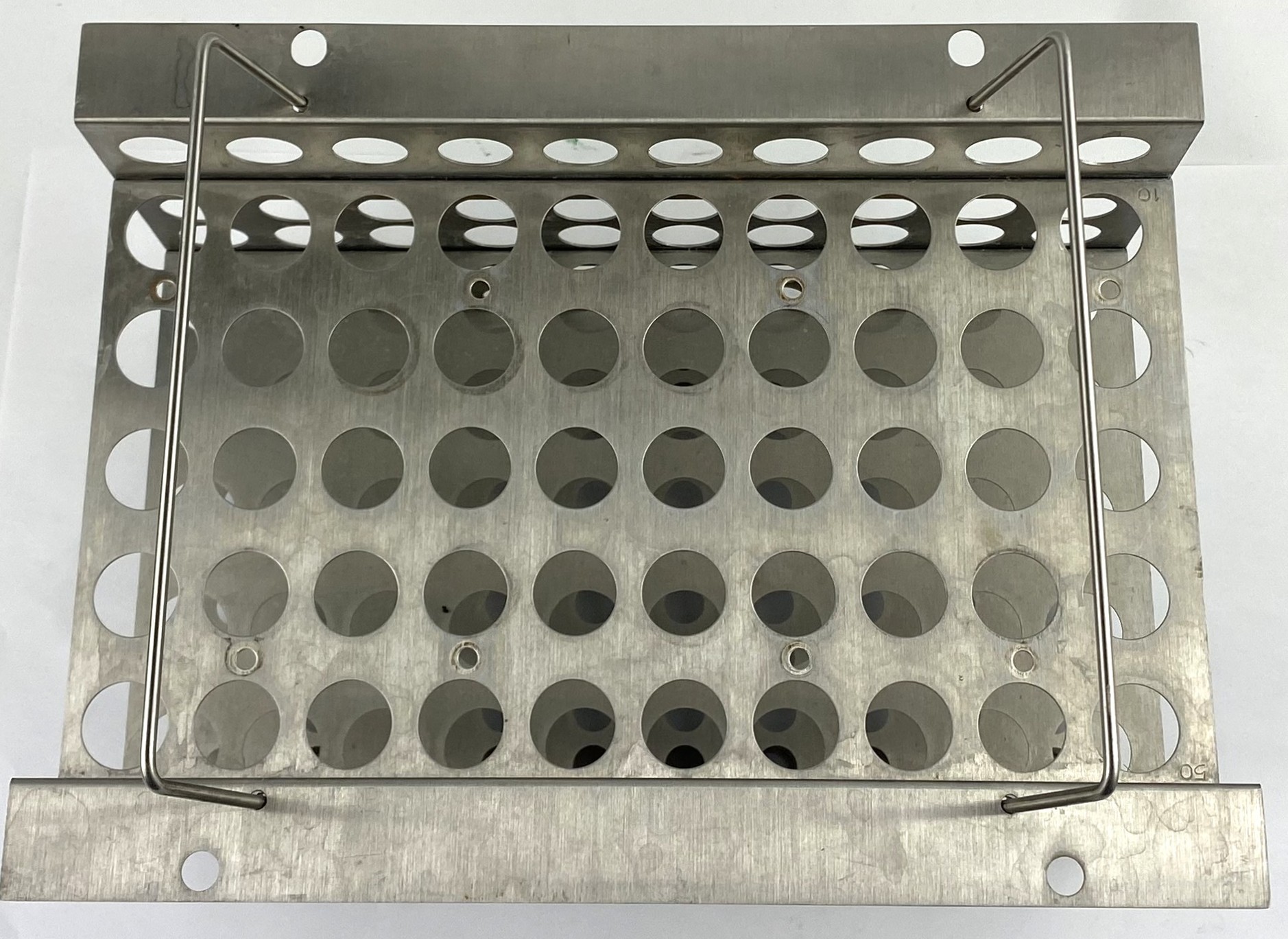 Used Zymark TurboVap C44282 Rack (50-Place for 30mL Tubes)