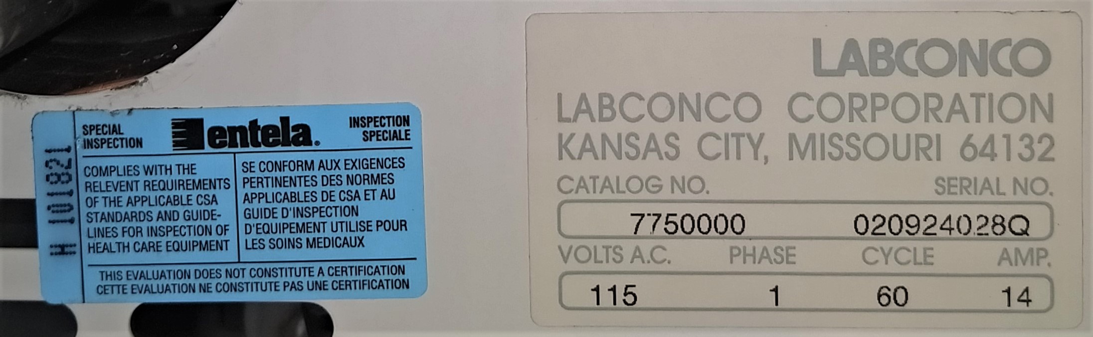 Used Labconco FreeZone 4.5 Benchtop Freeze Dryer