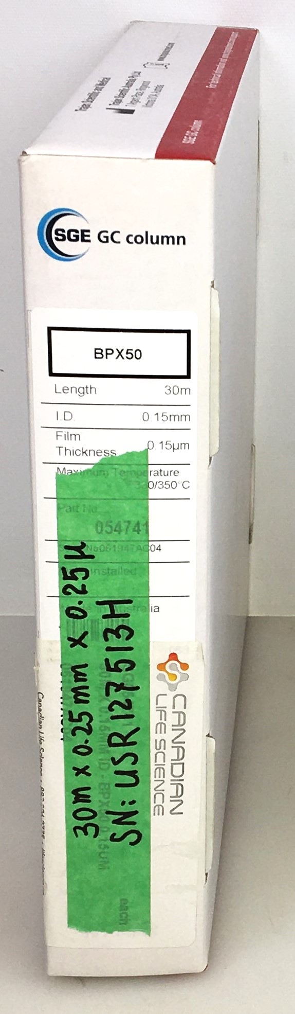 Used Agilent HP-5MS UI (19091S-433UI) Capillary Column (30M x 0.25mm x 0.25µm)