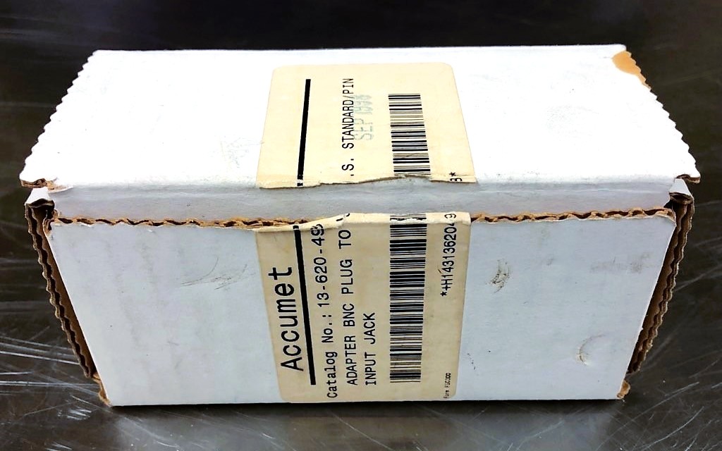 New Open Box Fisher Accumet 13-620-498 BNC Electrode Adapter for Single-Pin DIN pH Meters