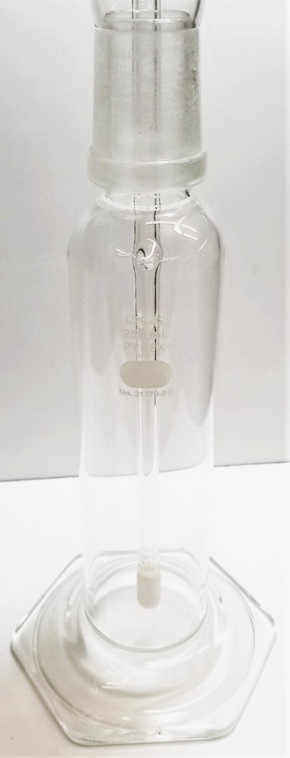 Used Corning PYREX 31770 Gas Washing Bottle (250mL)