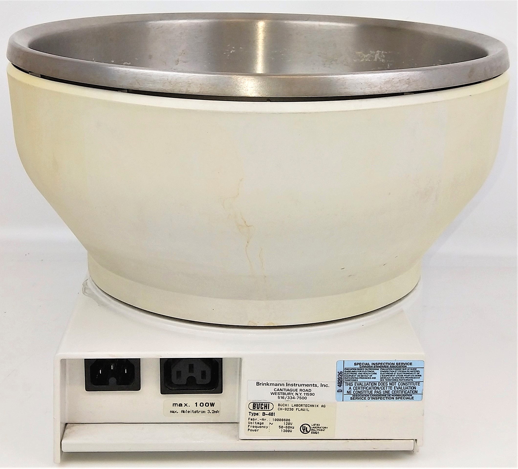Used Buchi B-481 Digital Heated Water Bath for Rotary Evaporator (5L)