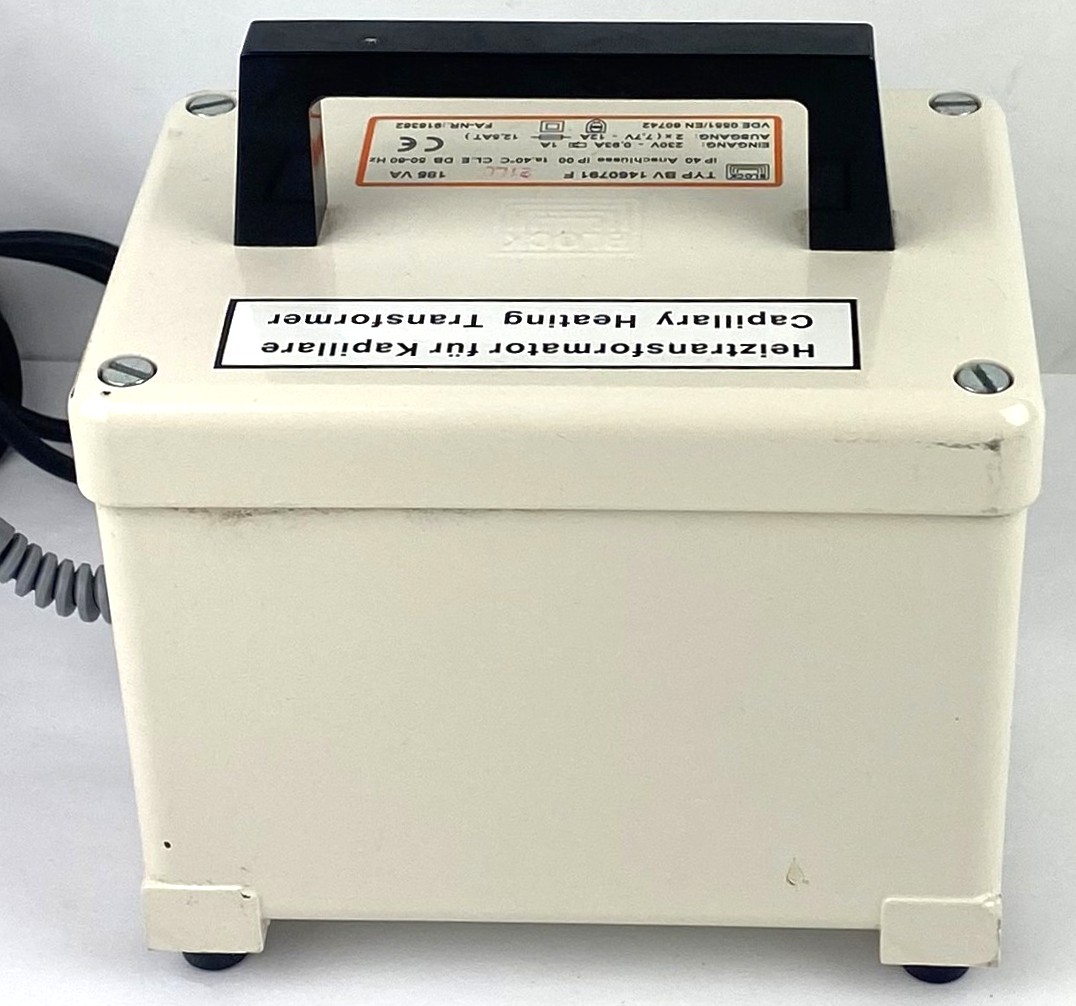 Used BLOCK BV 1460791F Capillary Heating Transformer
