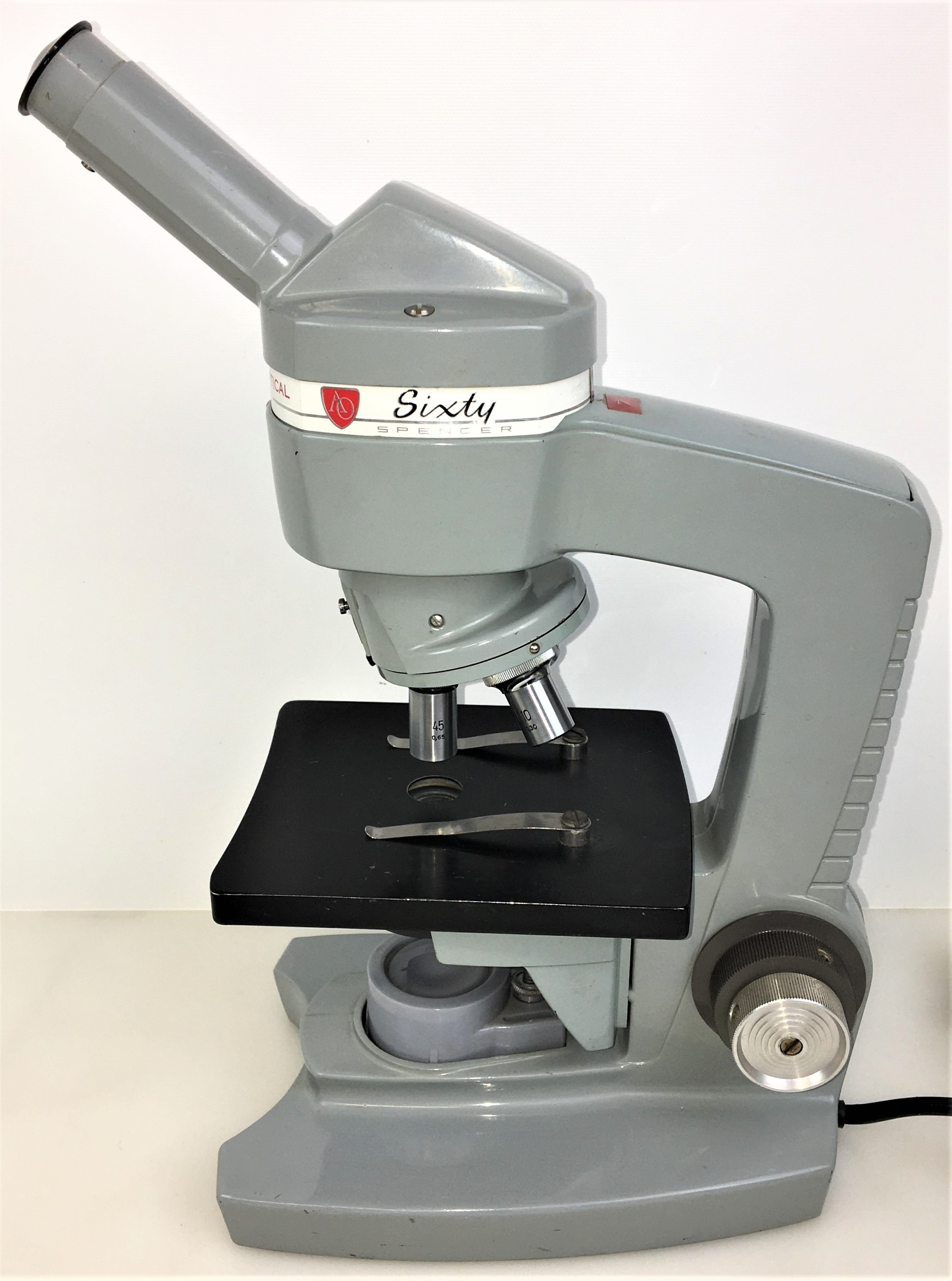Used American Optical Spencer Sixty Monocular Microscope - 60X to 450X