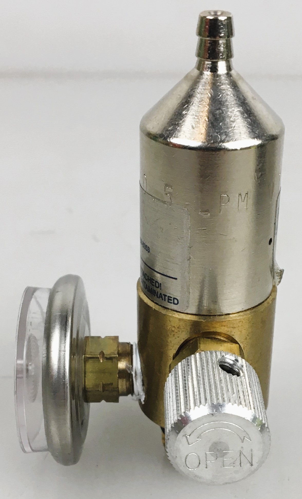 Used Industrial Scientific 715 CalGaz Fixed-Flow Calibration Regulator (0.5 LPM)