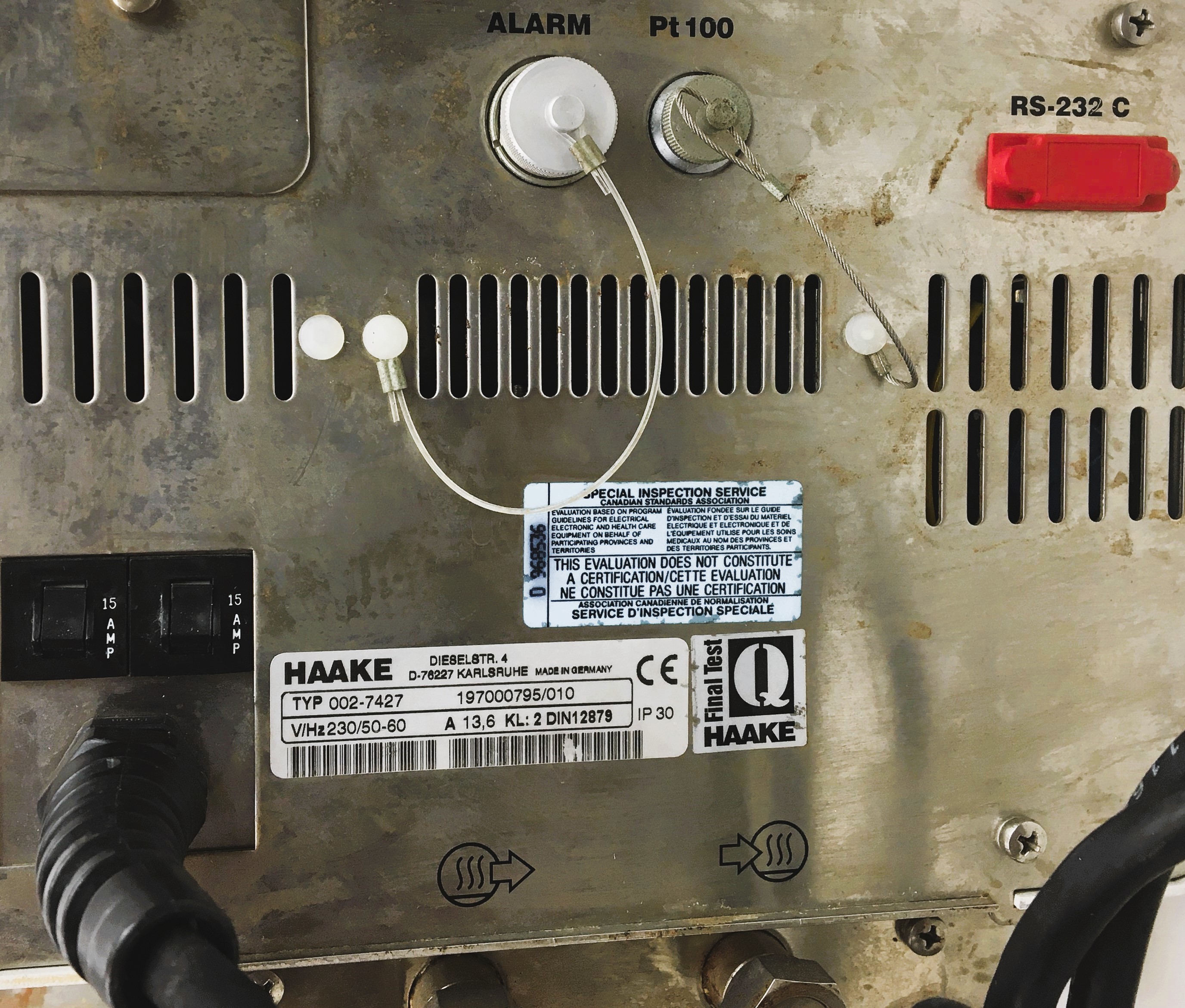 Used Haake N6 Immersion Bath Circulator with Mounting Bridge