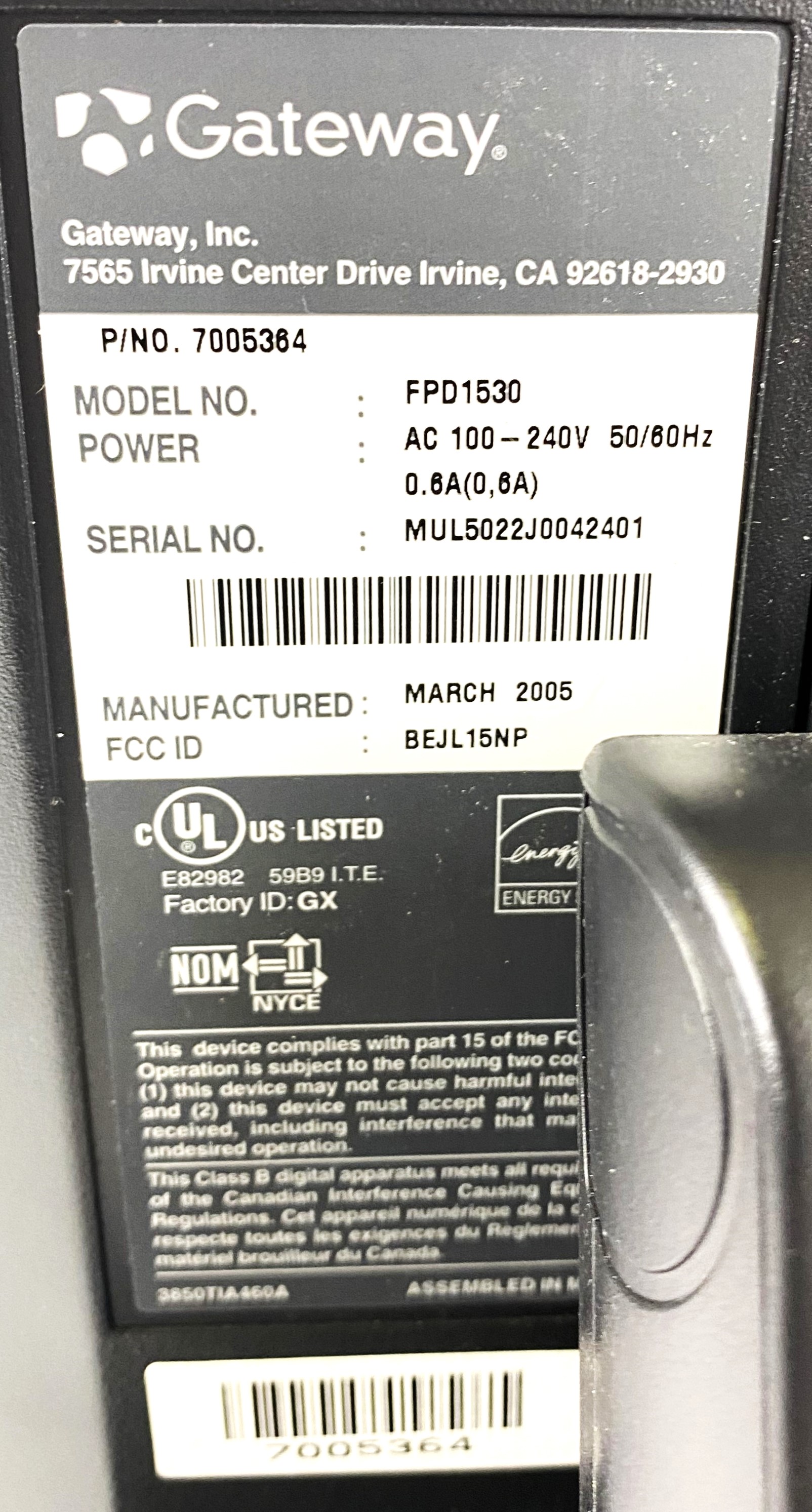 Used Stratagene Mx3005P QPCR System with PC