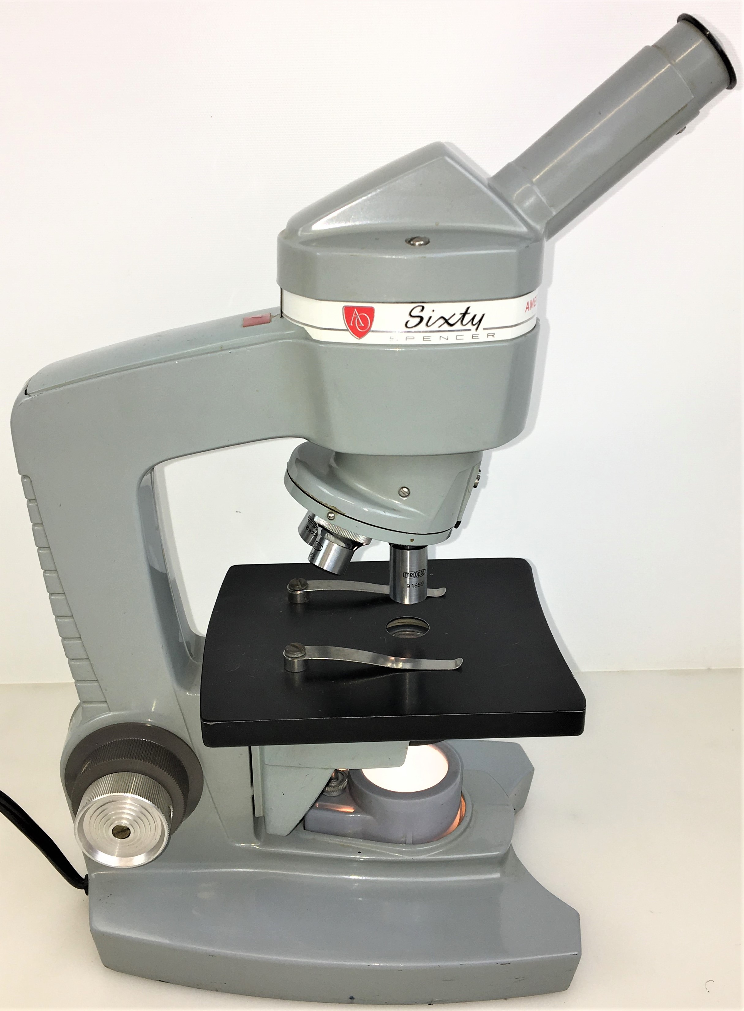 Used American Optical Spencer Sixty Monocular Microscope - 60X to 450X