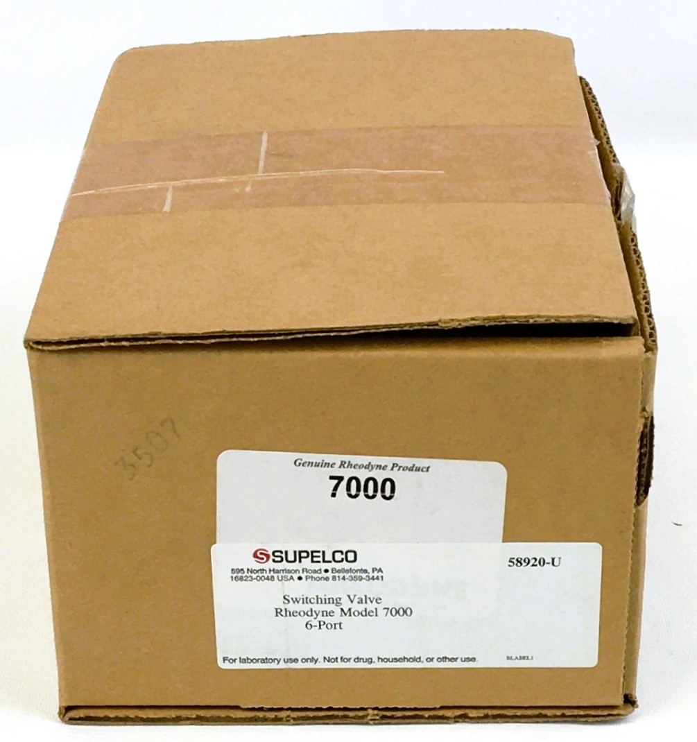 New Open Box Rheodyne 7000 High Pressure 6-Port Switching Valve
