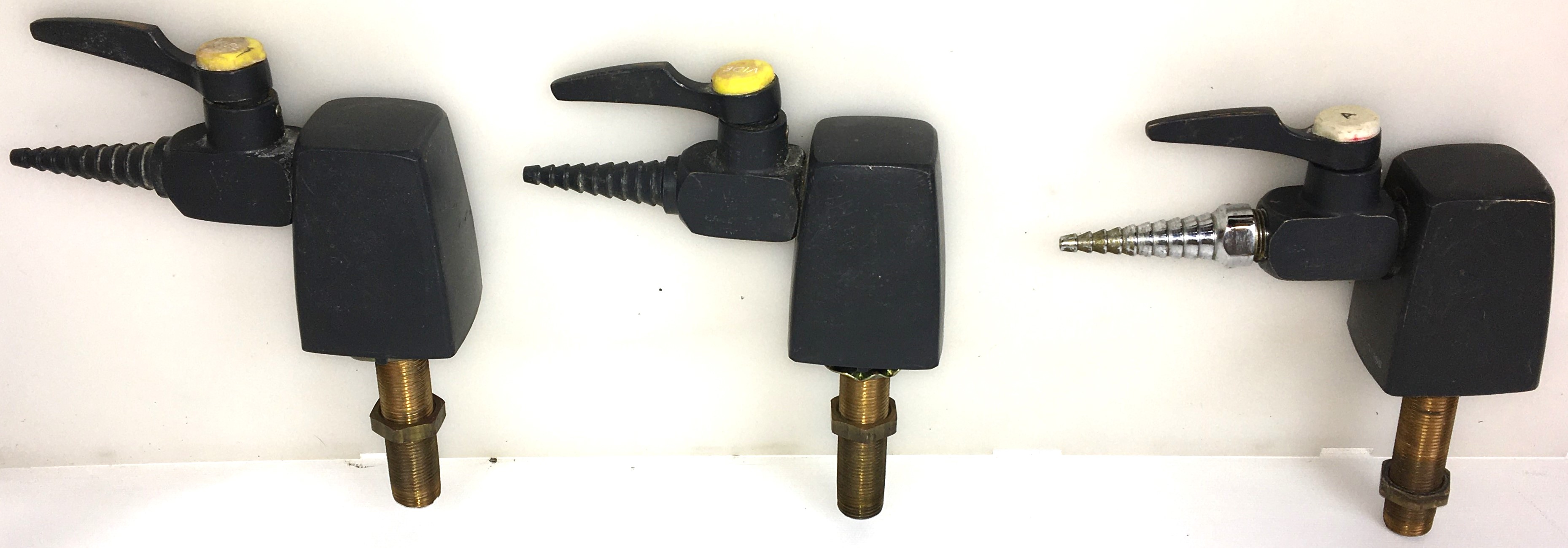 Used Assorted Deck-Mount Turrets and In-Line Ball Valves for Air, Gas and Vacuum