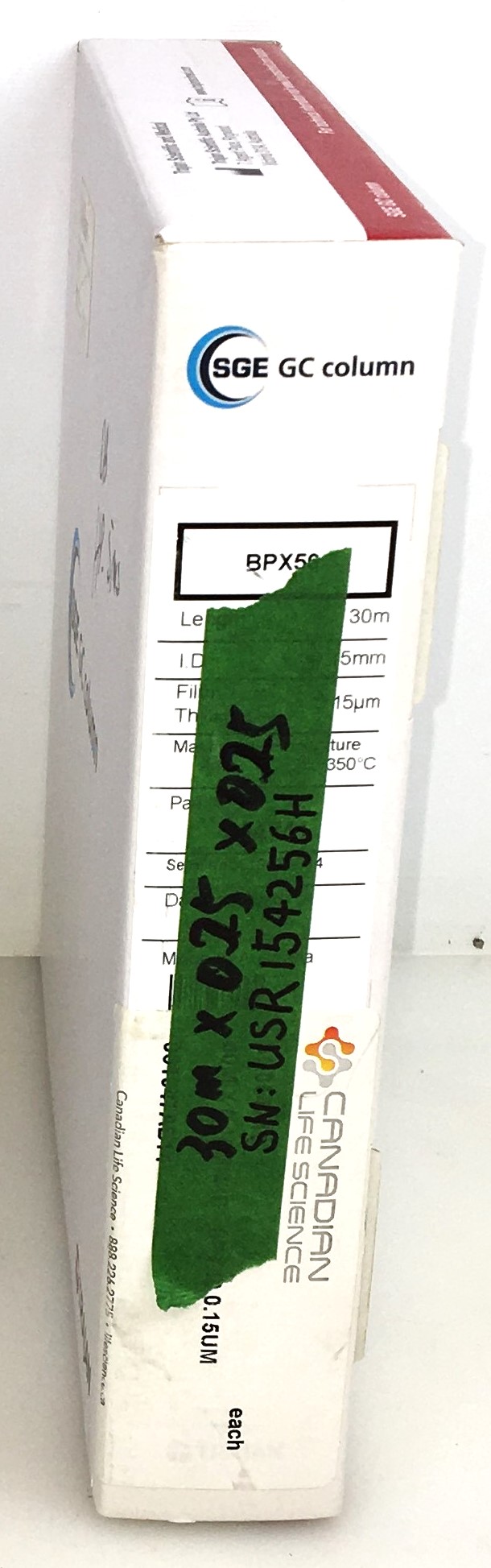 Used Agilent HP-5MS UI (19091S-433UI) Capillary Column (30M x 0.25mm x 0.25µm)