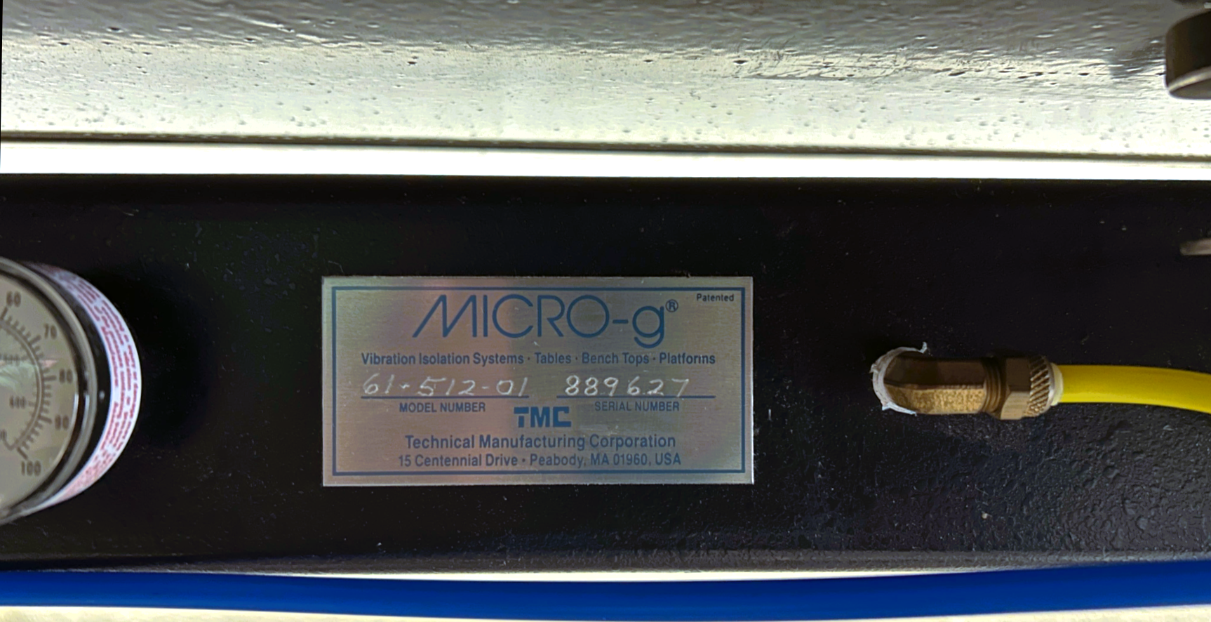 Used TMC Micro-g 61-512-01 Anti-Vibration Balance Table